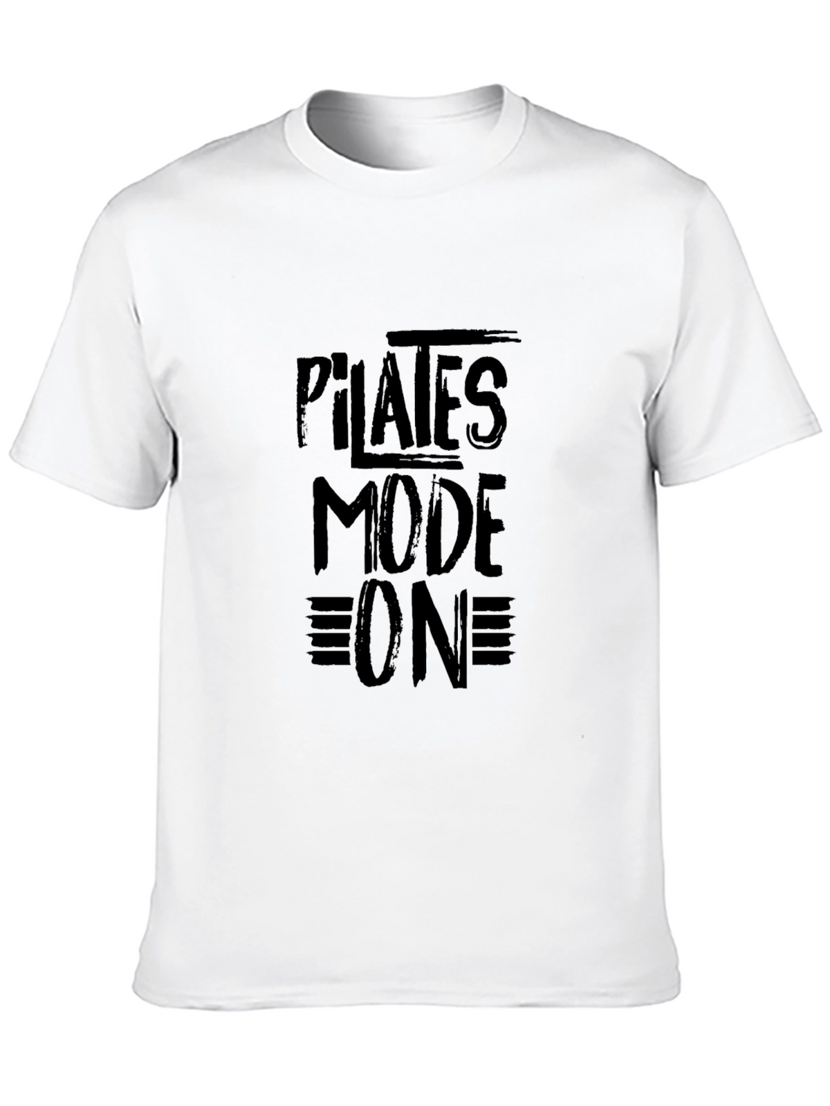 Pilates Mode On T-Shirt - Black Graphic Tee