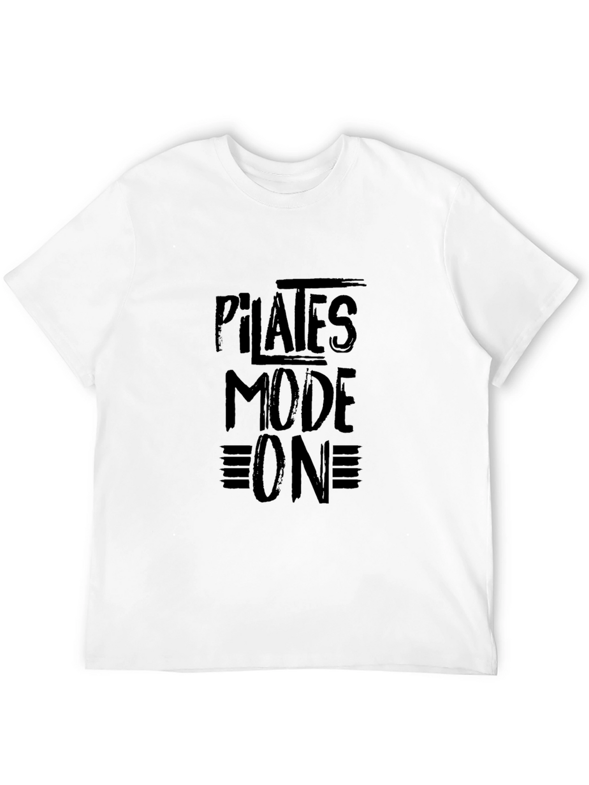 Pilates Mode On T-Shirt - Black Graphic Tee