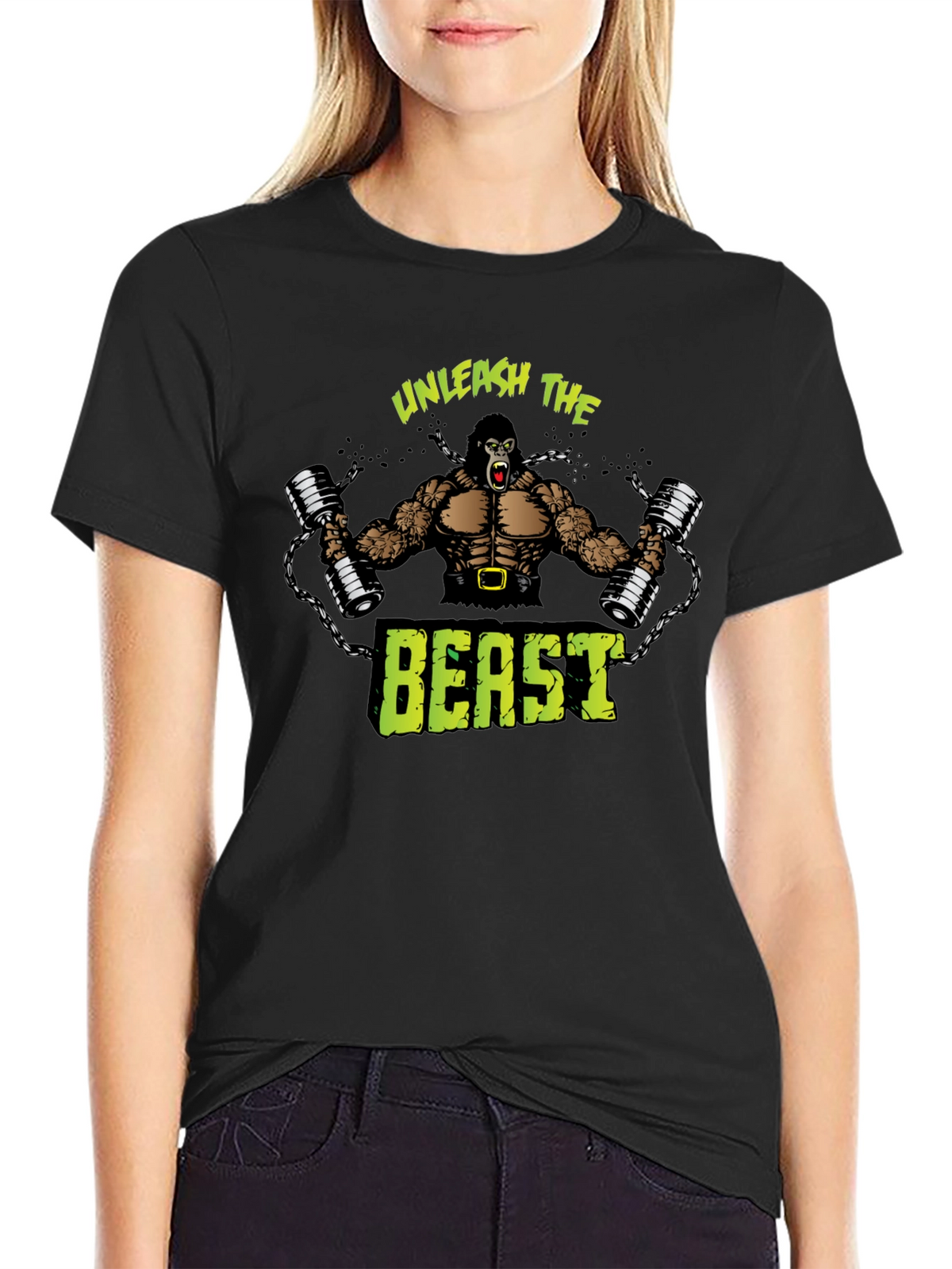 Unleash the Beast T-Shirt - Gym Gorilla