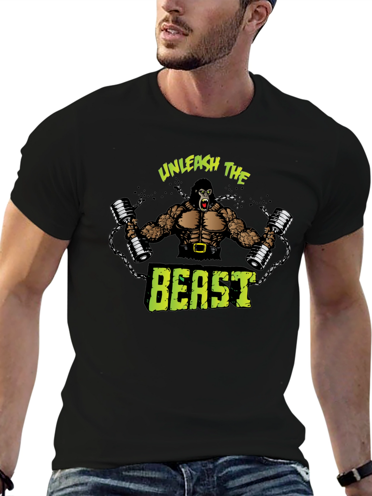 Unleash the Beast T-Shirt - Gym Gorilla