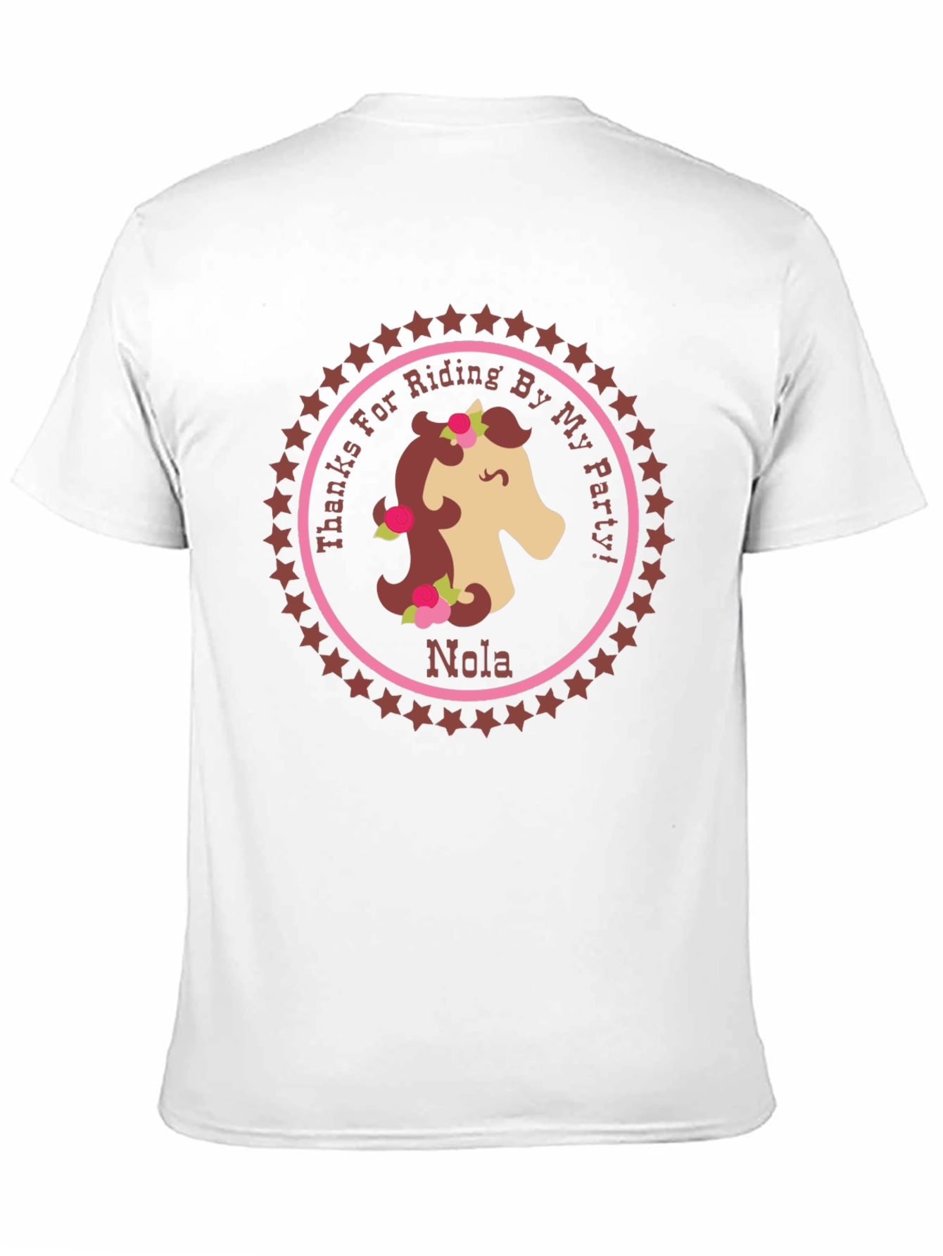Horse Riding Party T-Shirt - Personalized