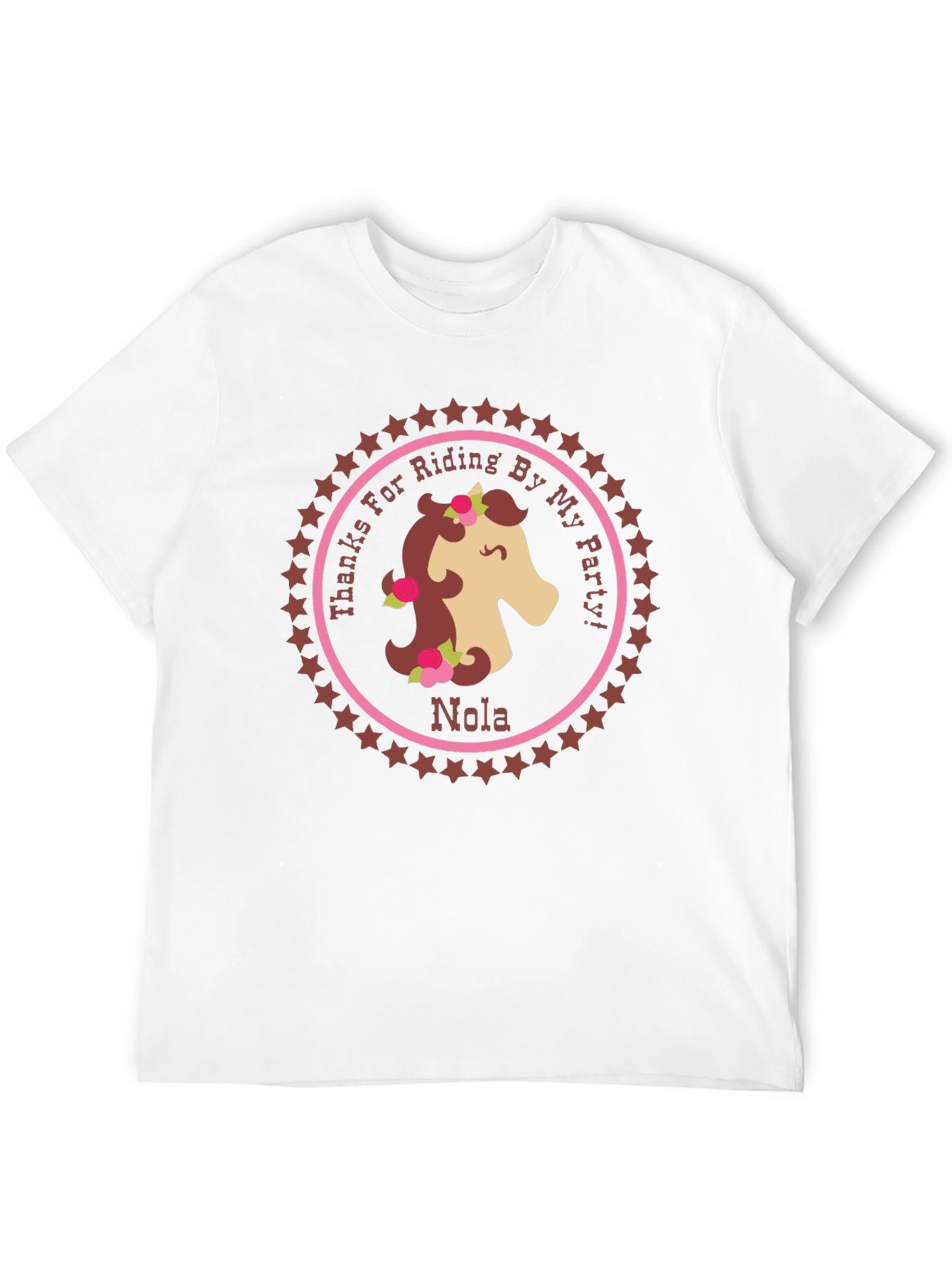 Horse Riding Party T-Shirt - Personalized