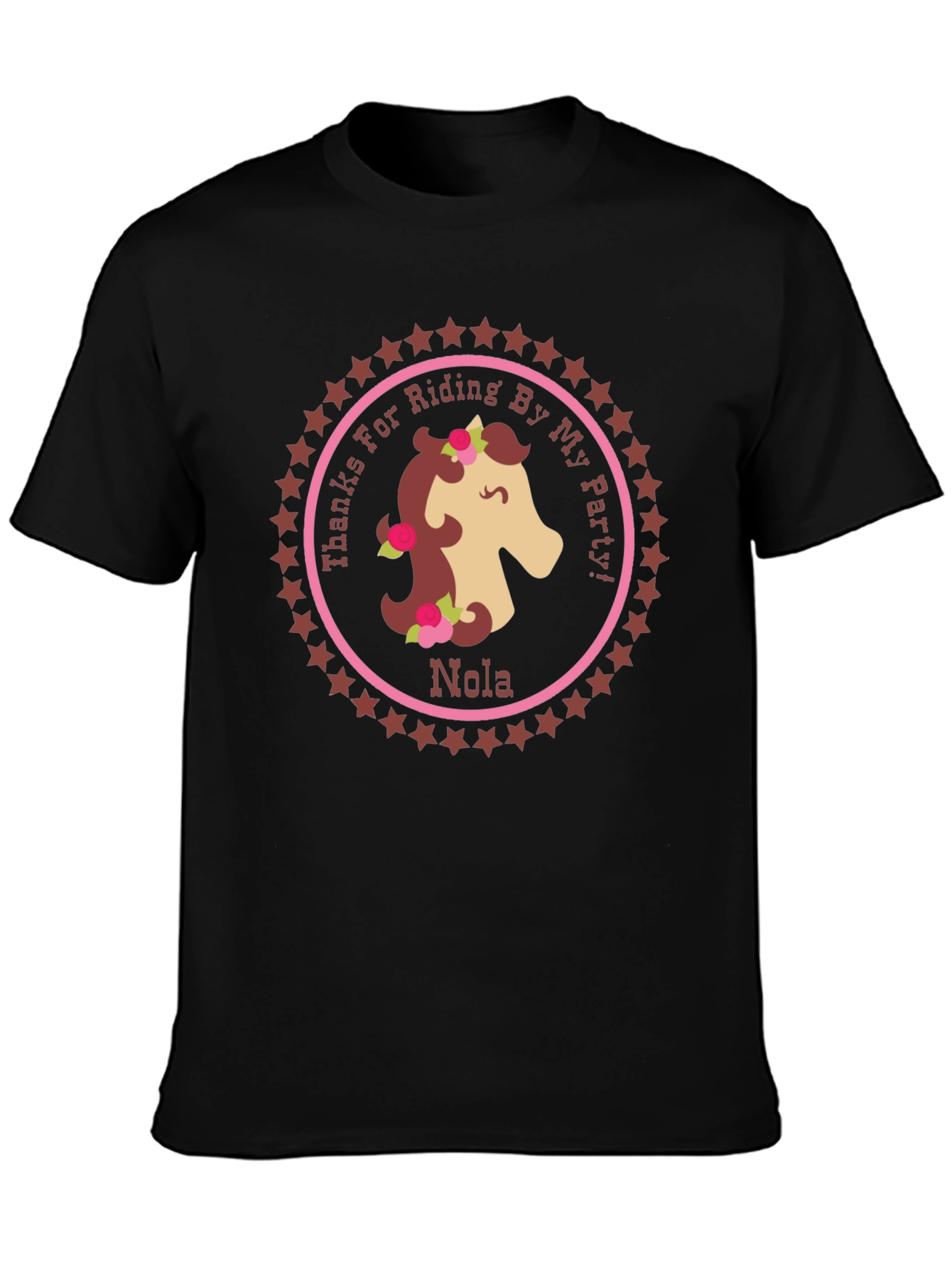 Horse Riding Party T-Shirt - Personalized