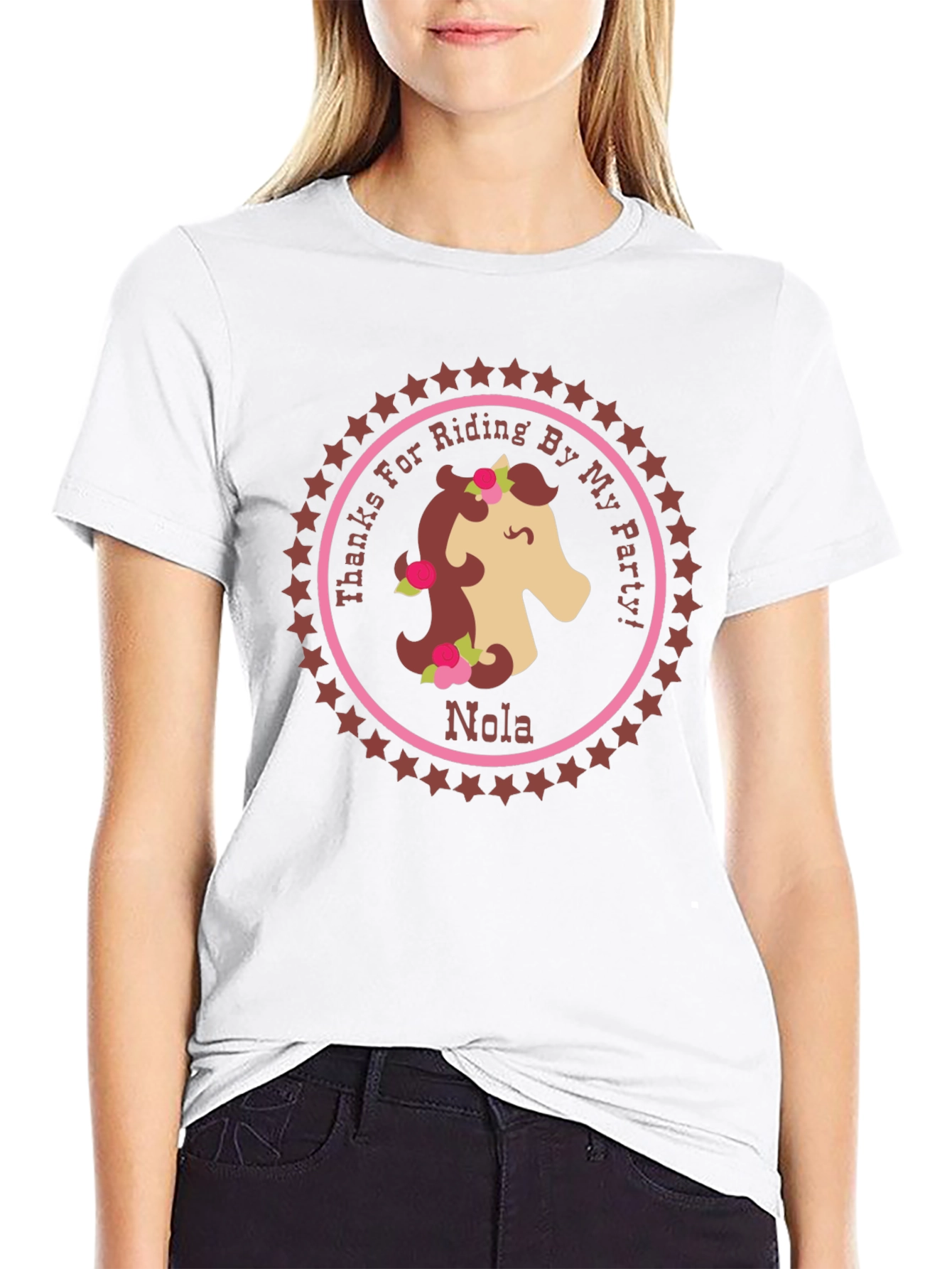 Horse Riding Party T-Shirt - Personalized