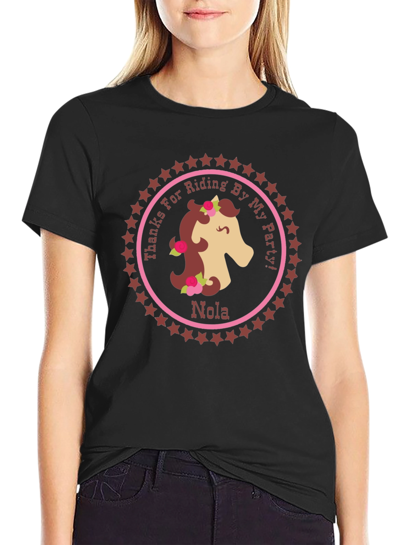 Horse Riding Party T-Shirt - Personalized