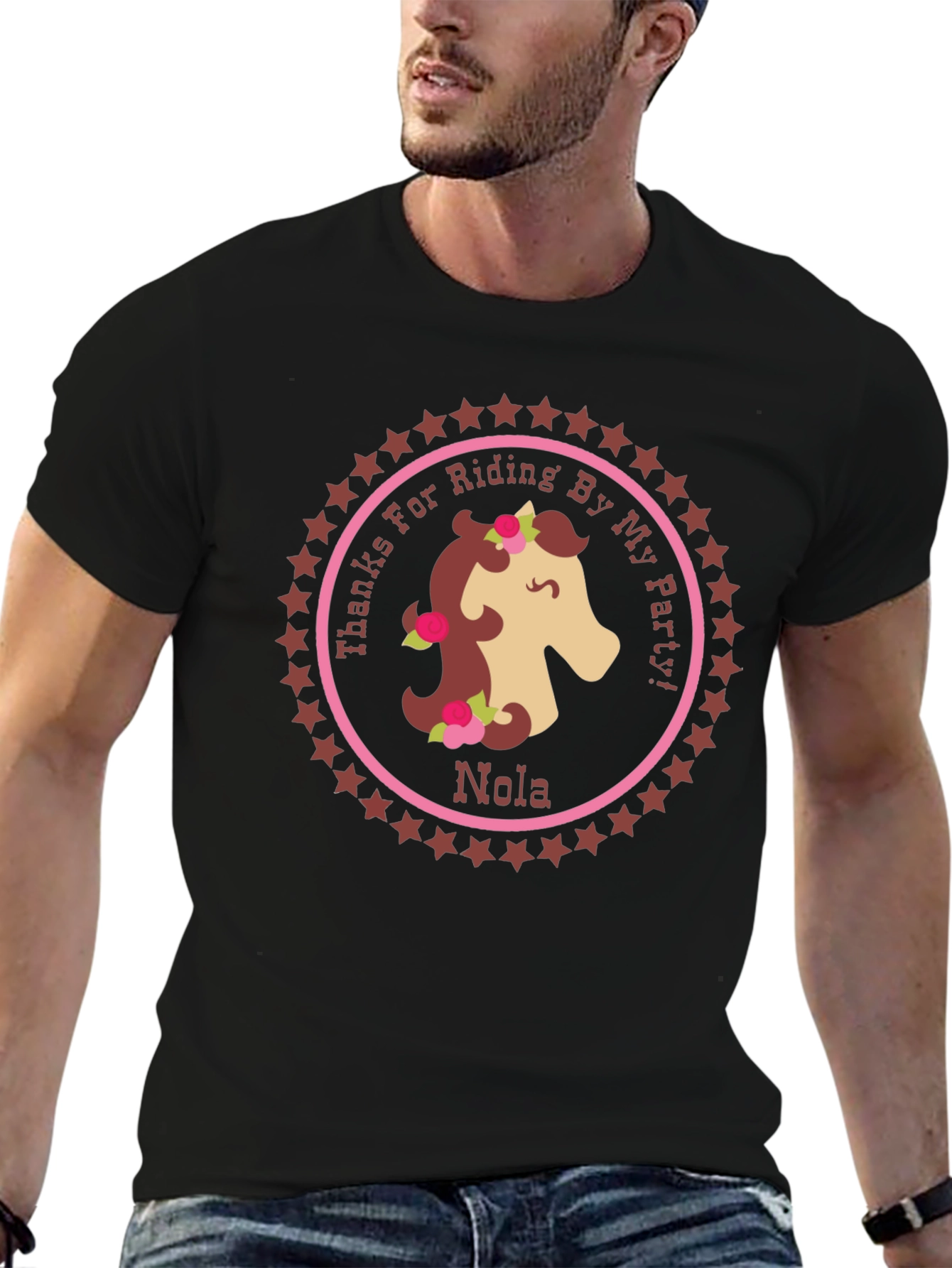 Horse Riding Party T-Shirt - Personalized