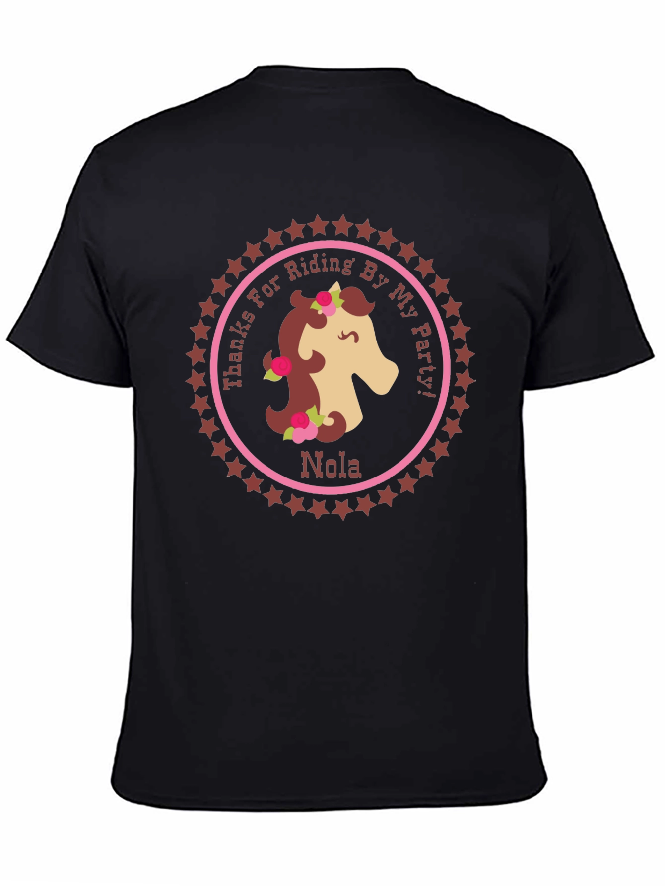 Horse Riding Party T-Shirt - Personalized