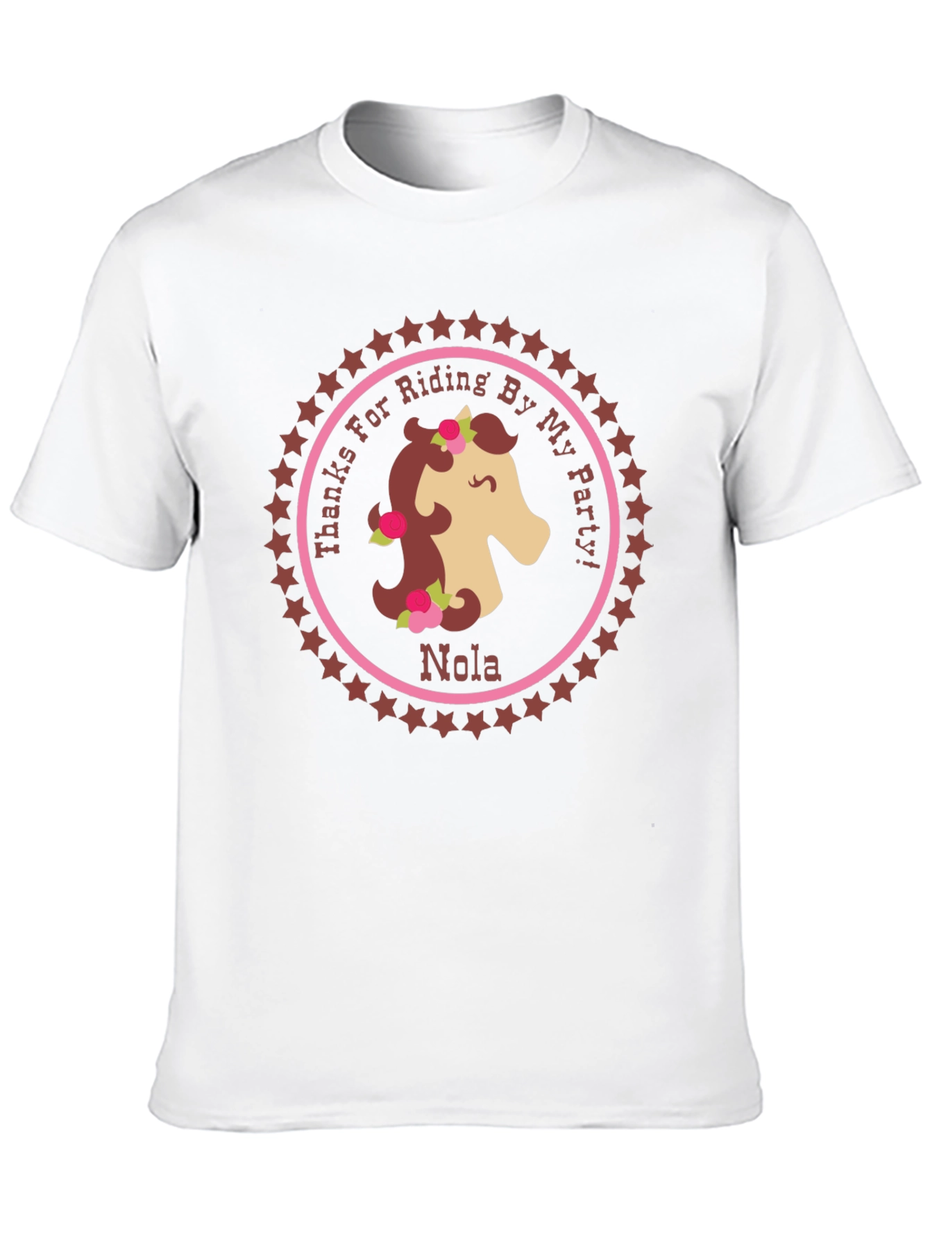 Horse Riding Party T-Shirt - Personalized
