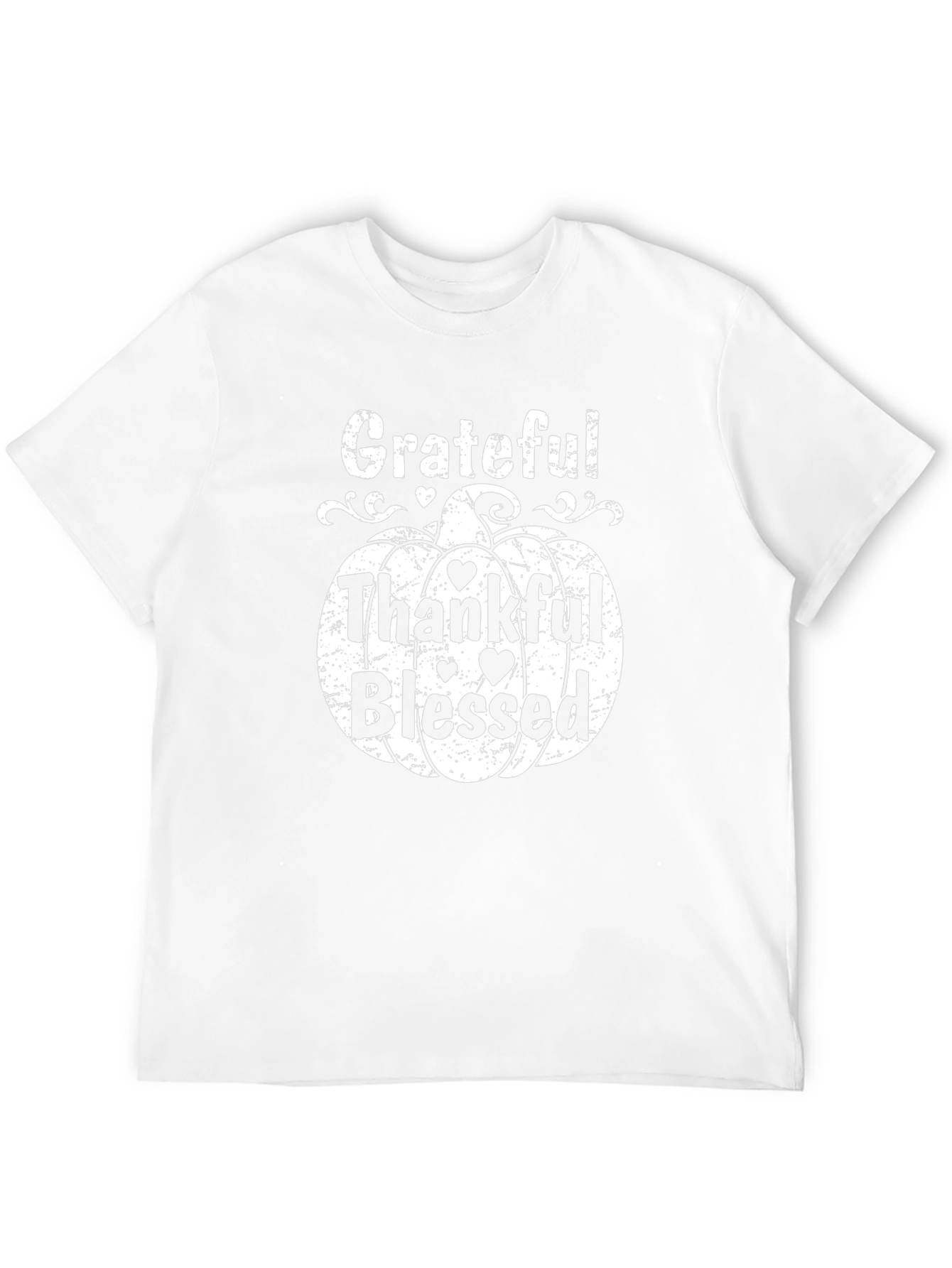 Grateful Thankful Blessed Pumpkin T-Shirt