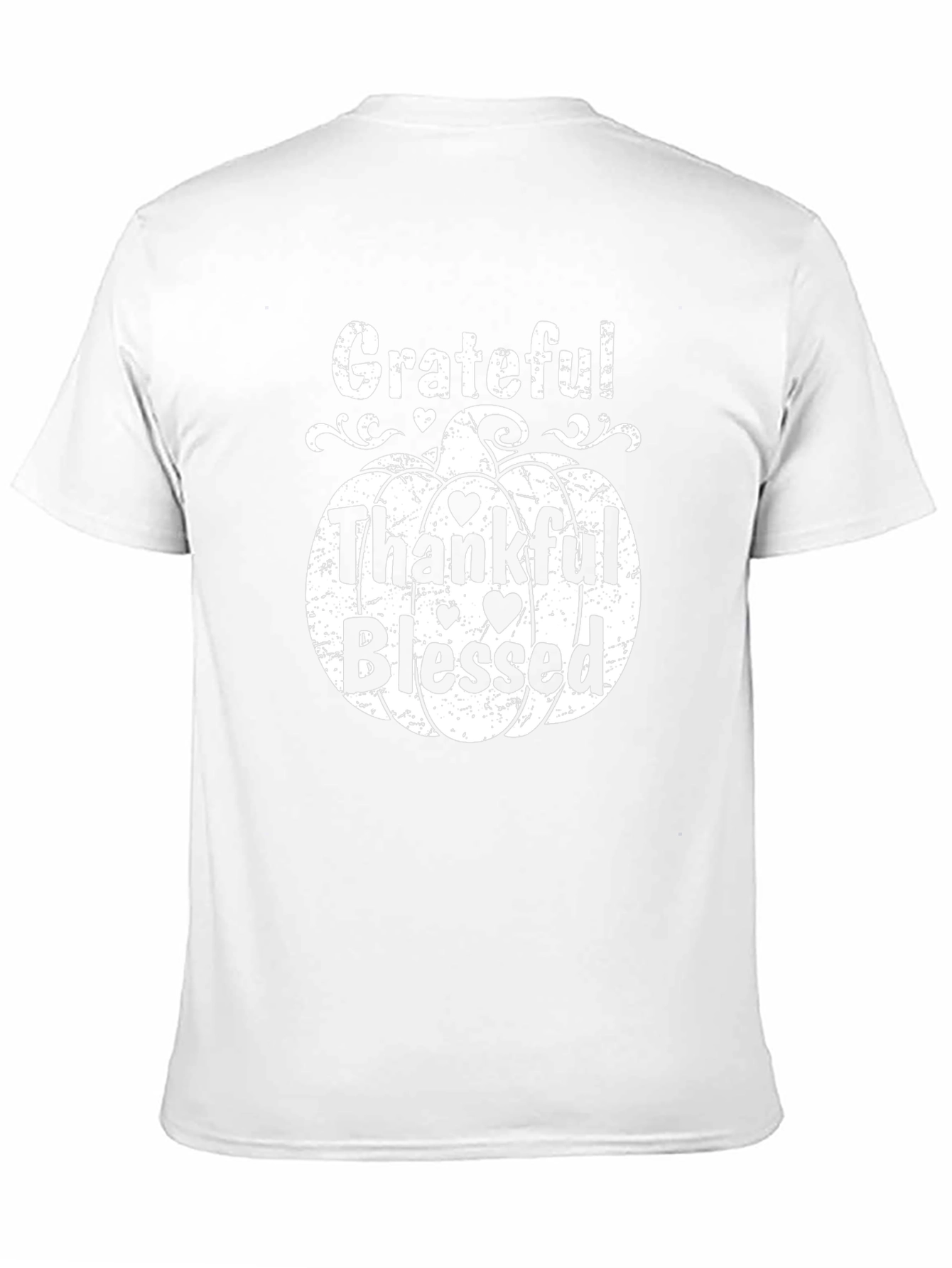 Grateful Thankful Blessed Pumpkin T-Shirt