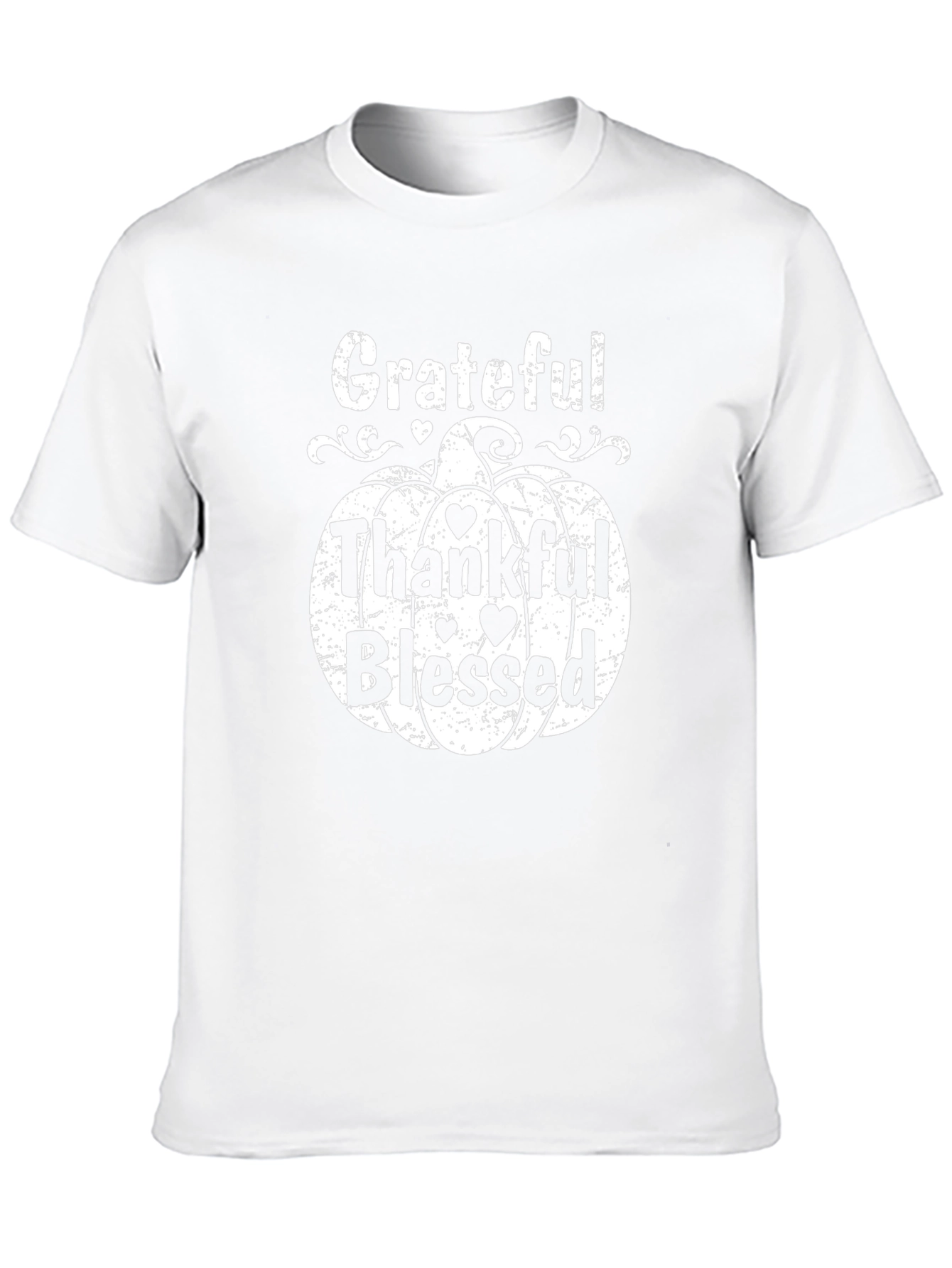 Grateful Thankful Blessed Pumpkin T-Shirt