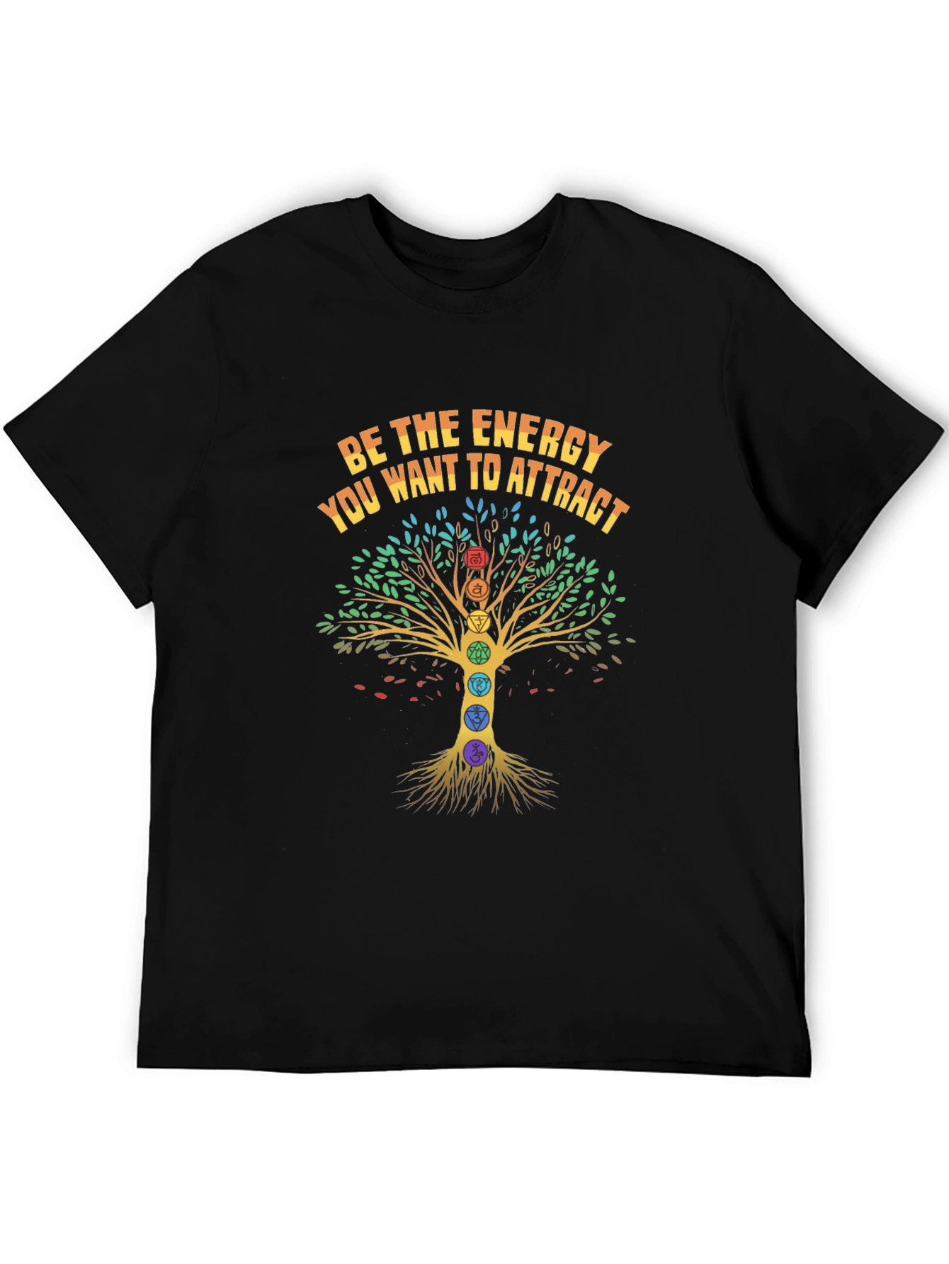 Energy Tree Chakra T-Shirt - Attract Positive Vibes!