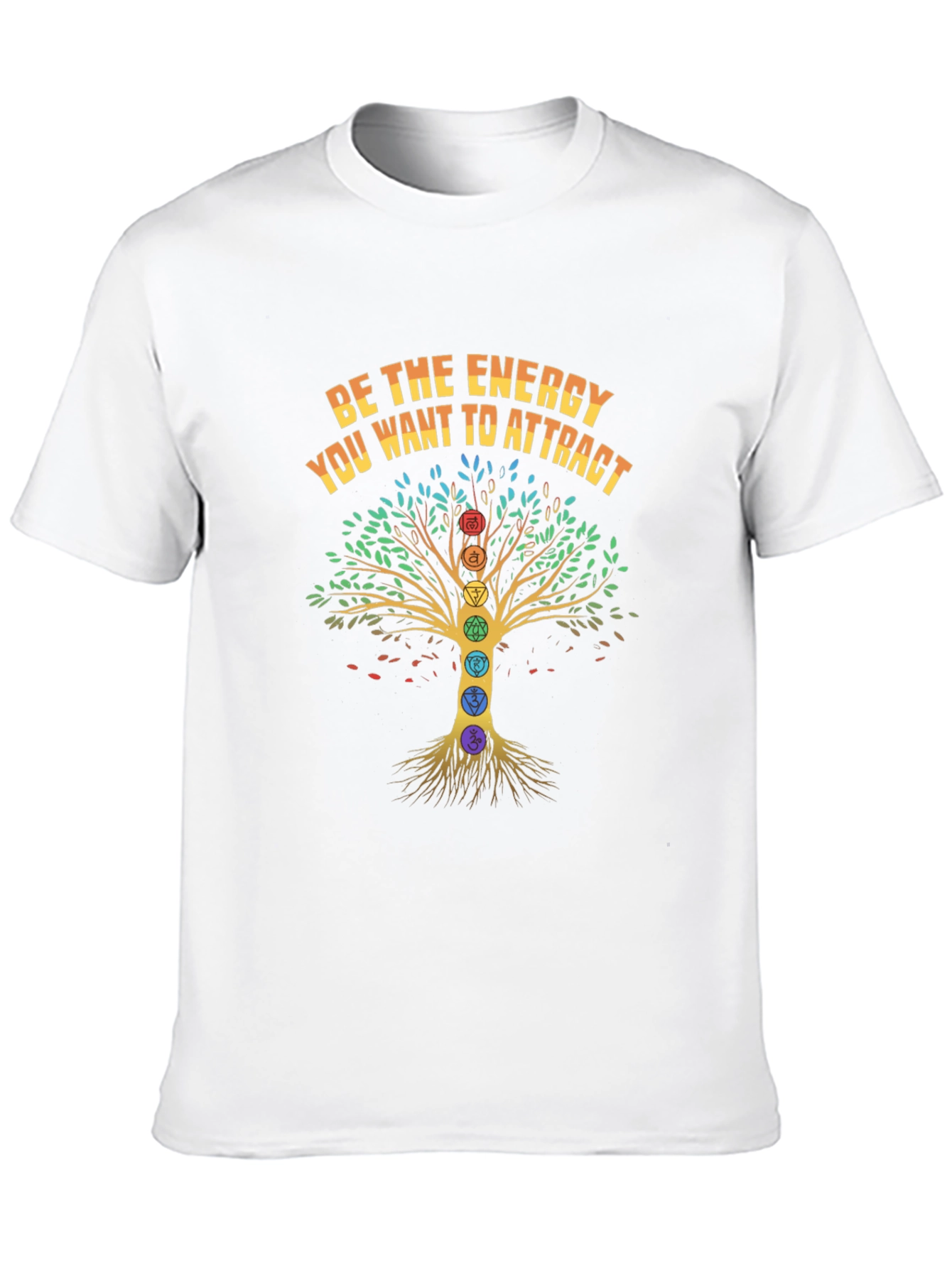 Energy Tree Chakra T-Shirt - Attract Positive Vibes!