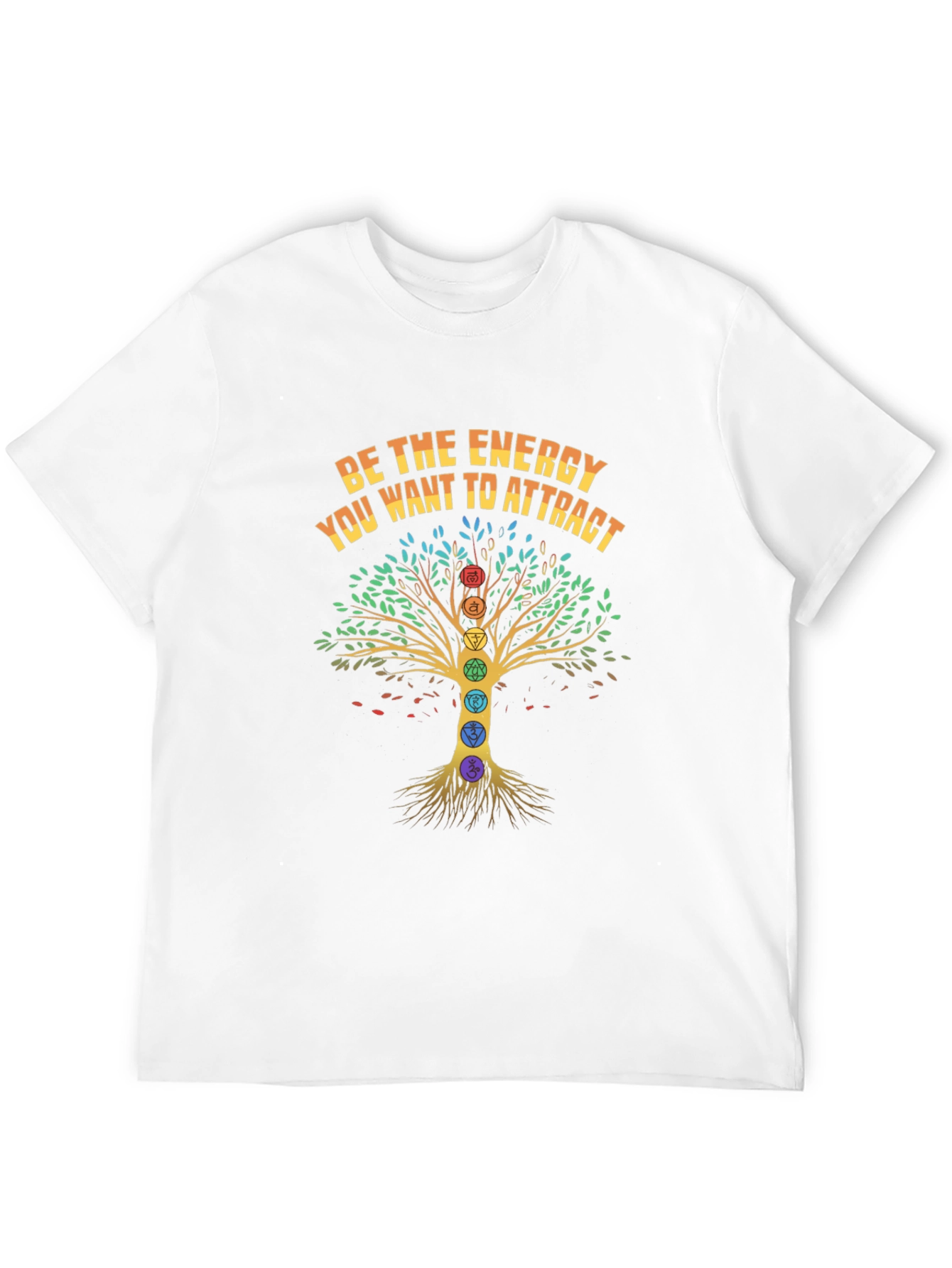 Energy Tree Chakra T-Shirt - Attract Positive Vibes!