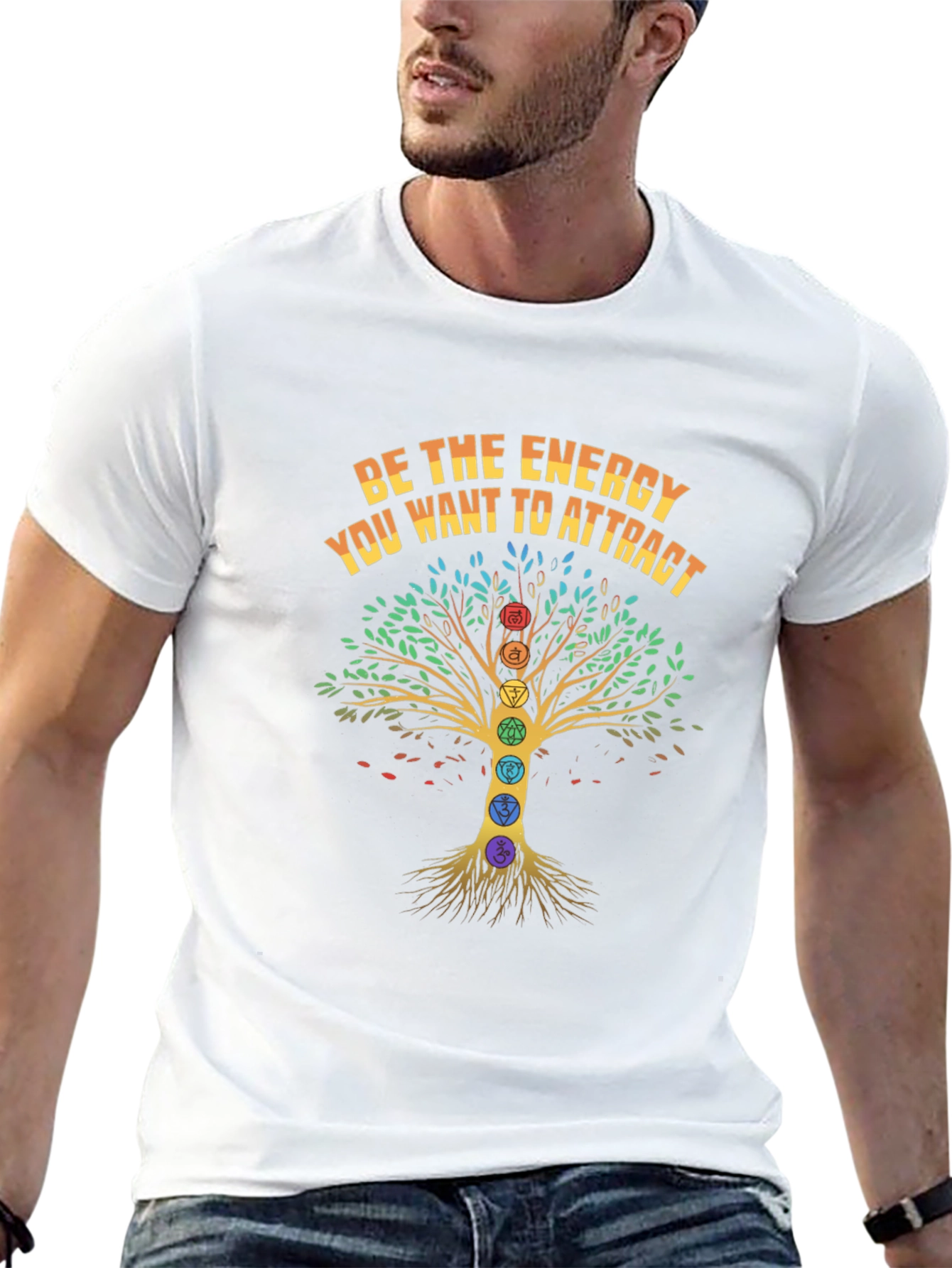 Energy Tree Chakra T-Shirt - Attract Positive Vibes!