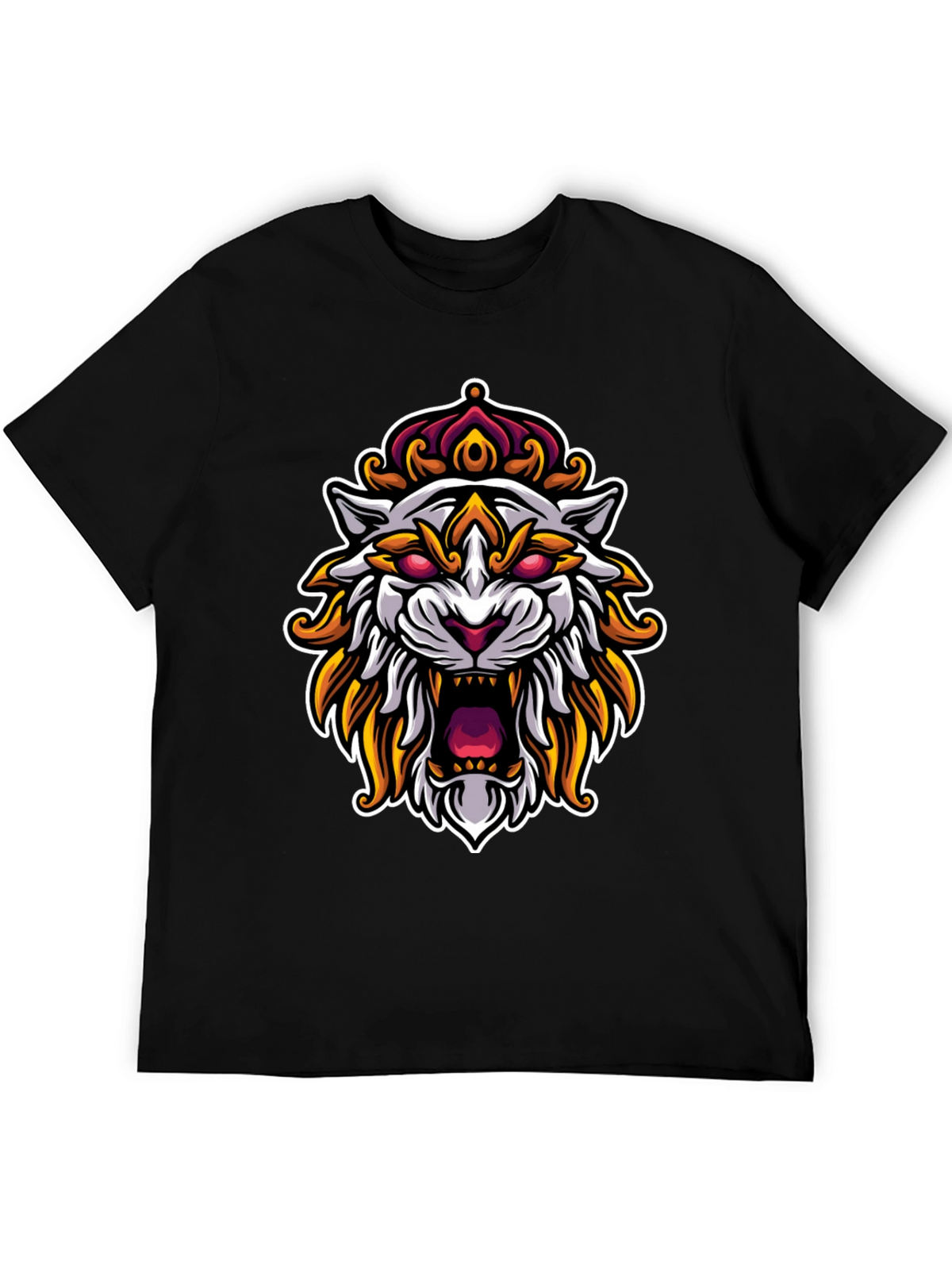 King Tiger Graphic T-Shirt - Black