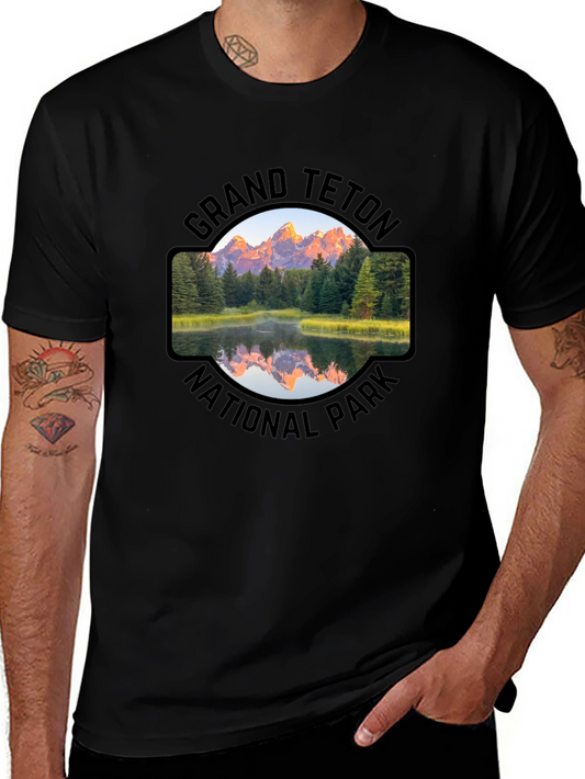 Grand Teton National Park Black T-Shirt