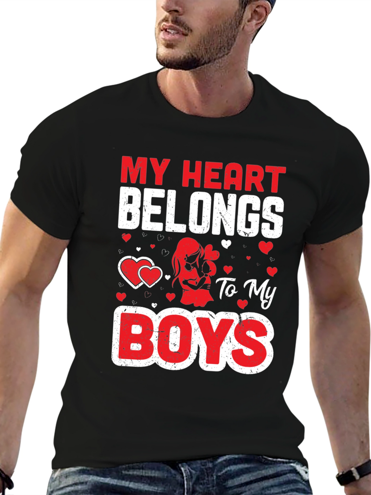 My Heart Belongs To My Boys T-Shirt