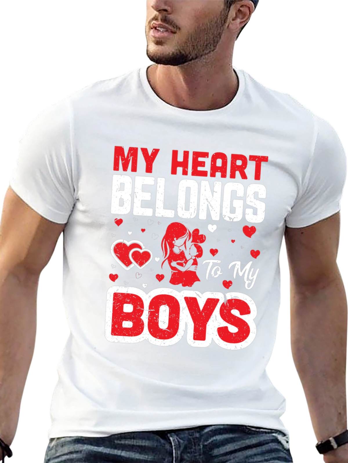 My Heart Belongs To My Boys T-Shirt