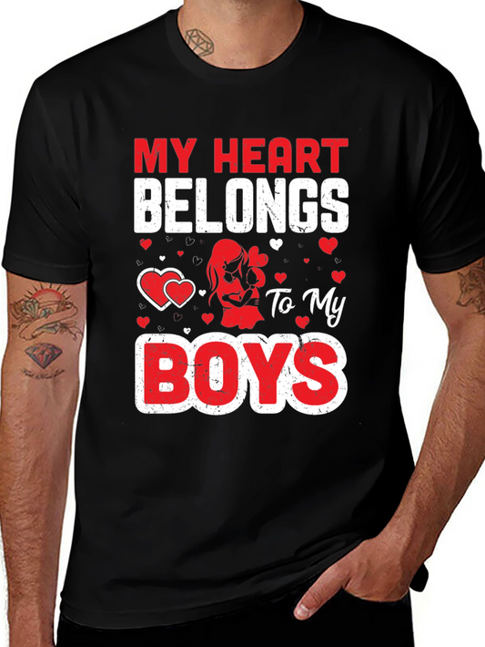 My Heart Belongs To My Boys T-Shirt