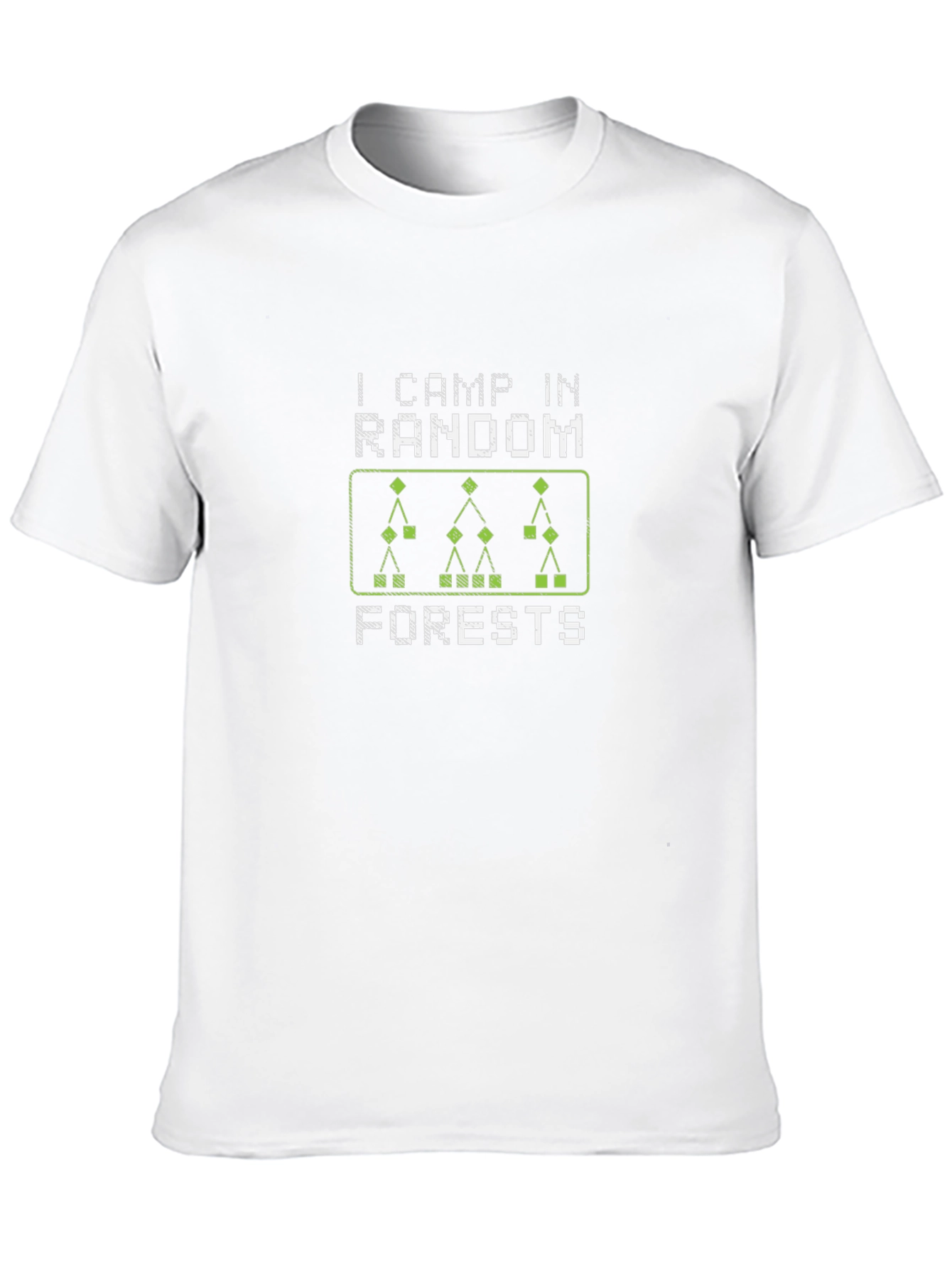 I Camp in Random Forests Black T-Shirt