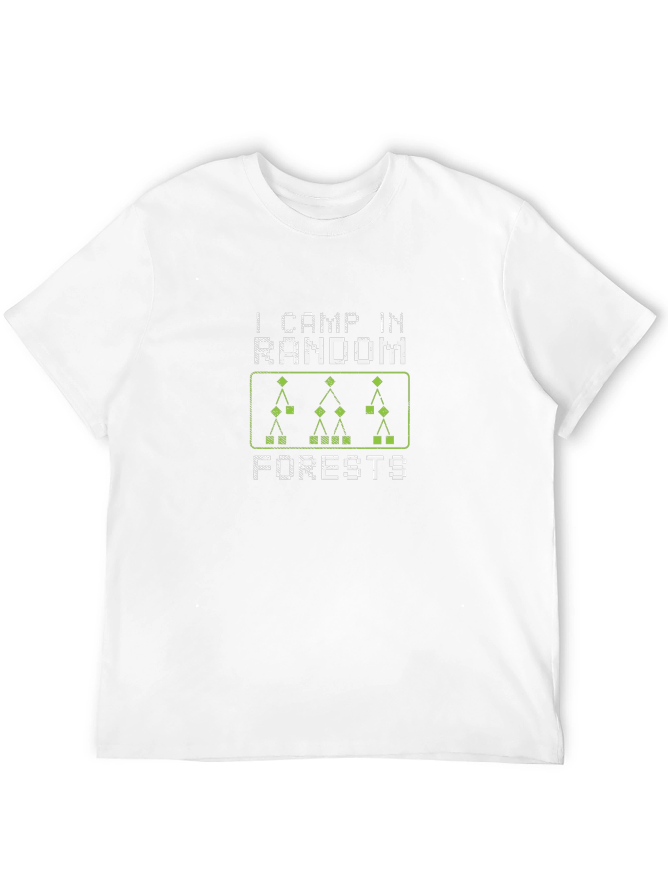 I Camp in Random Forests Black T-Shirt