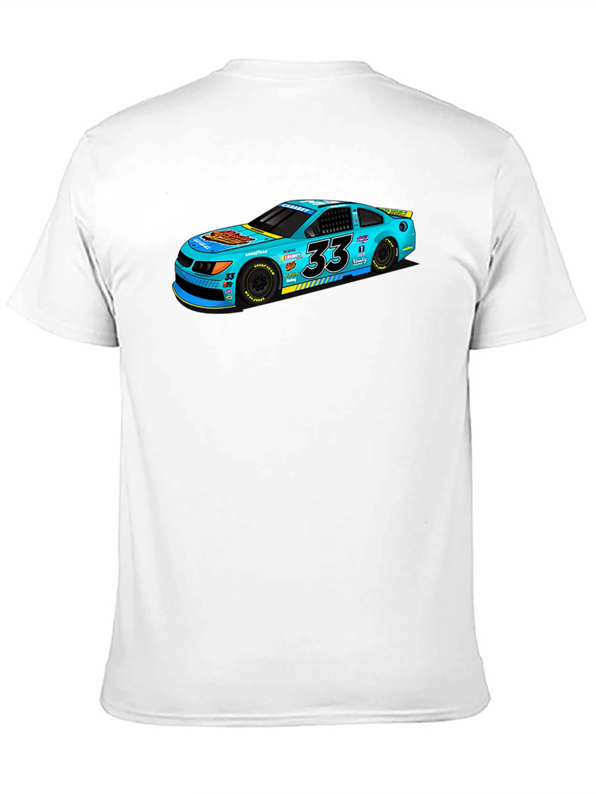 Racing Car Graphic Tee - Mens Black T-Shirt