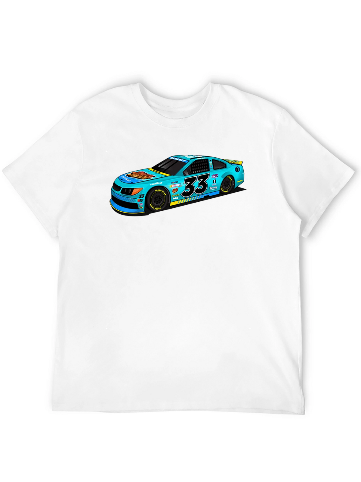 Racing Car Graphic Tee - Mens Black T-Shirt