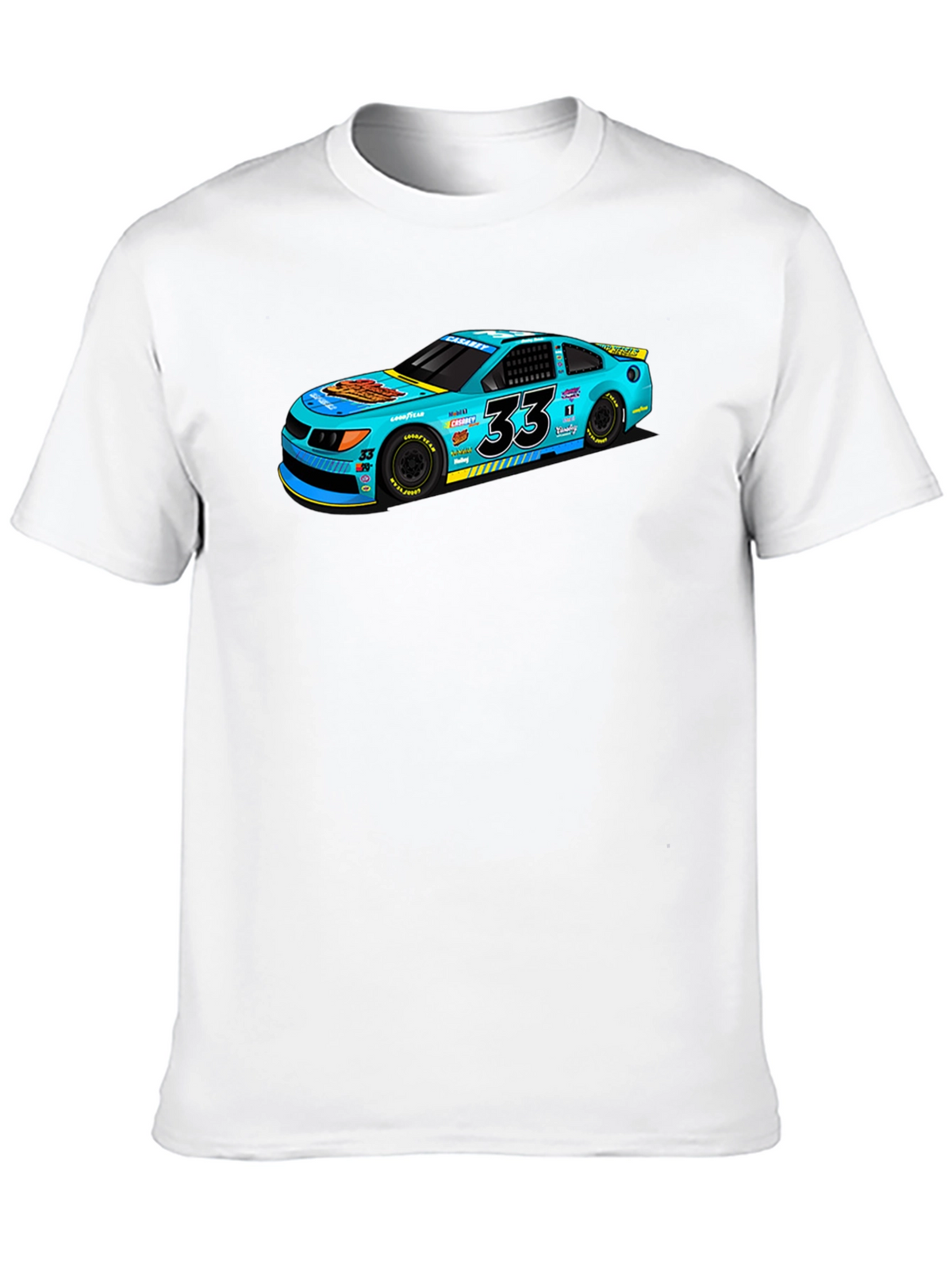 Racing Car Graphic Tee - Mens Black T-Shirt