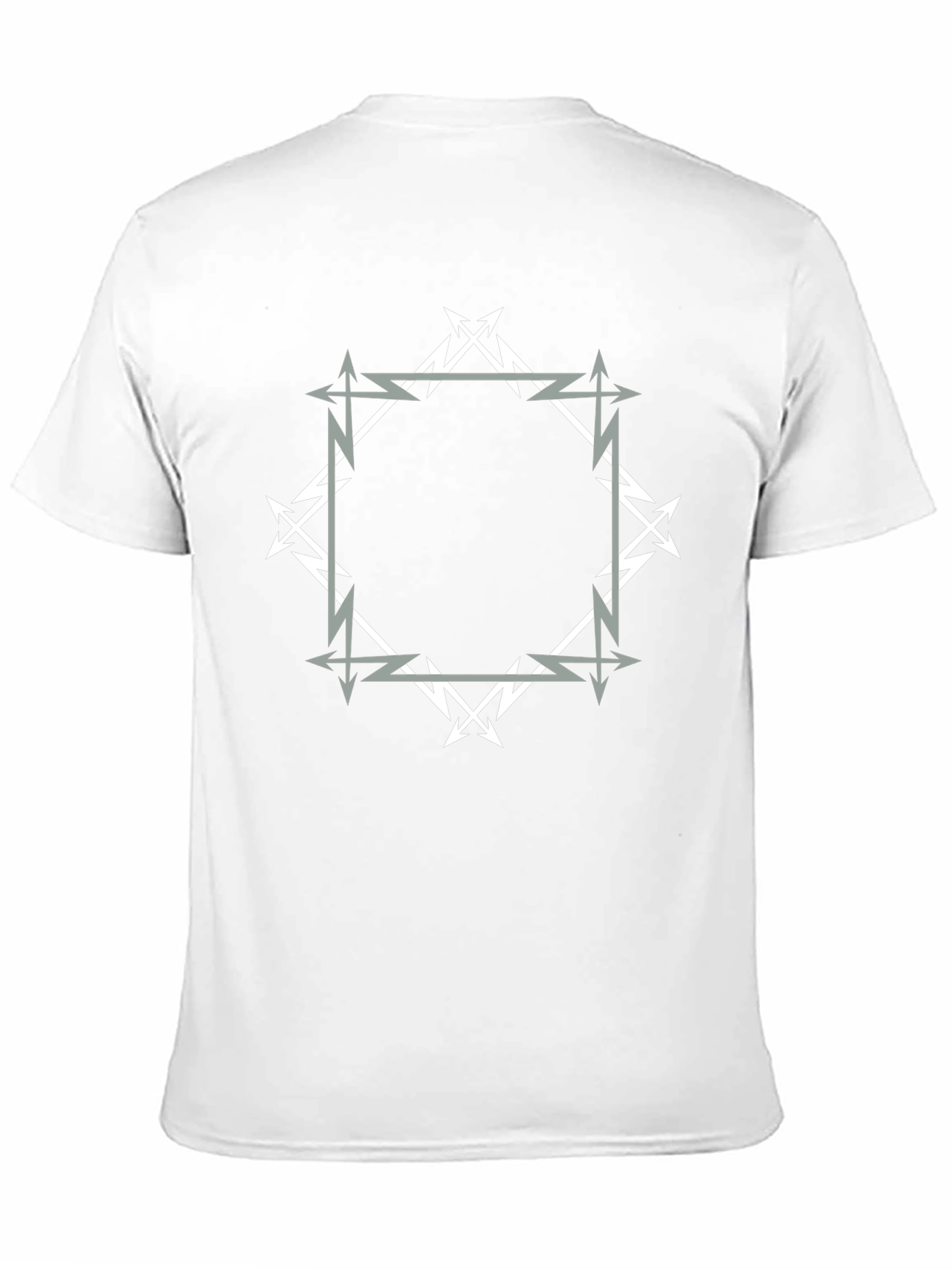 Geometric Arrow Graphic Black T-Shirt