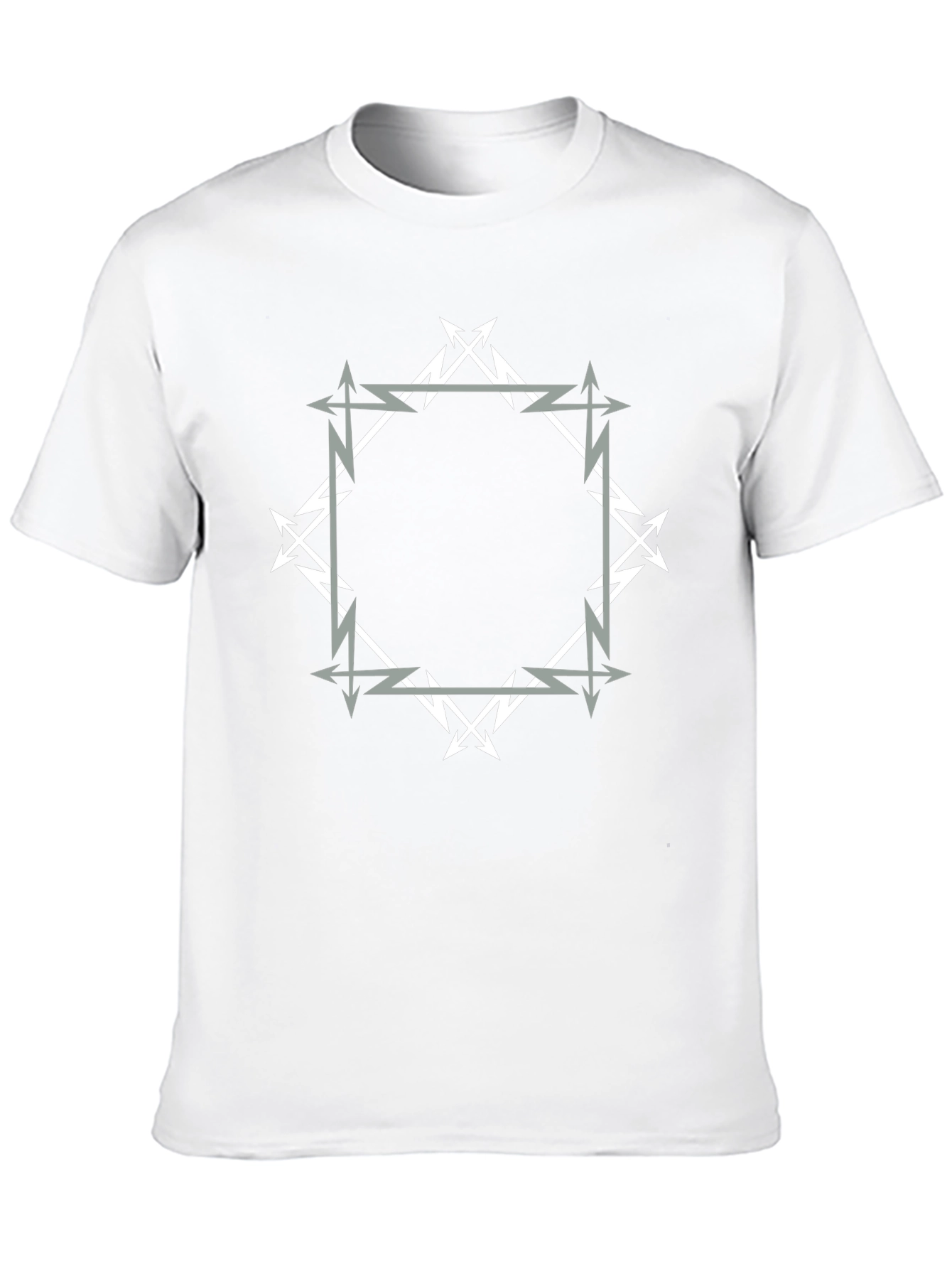 Geometric Arrow Graphic Black T-Shirt