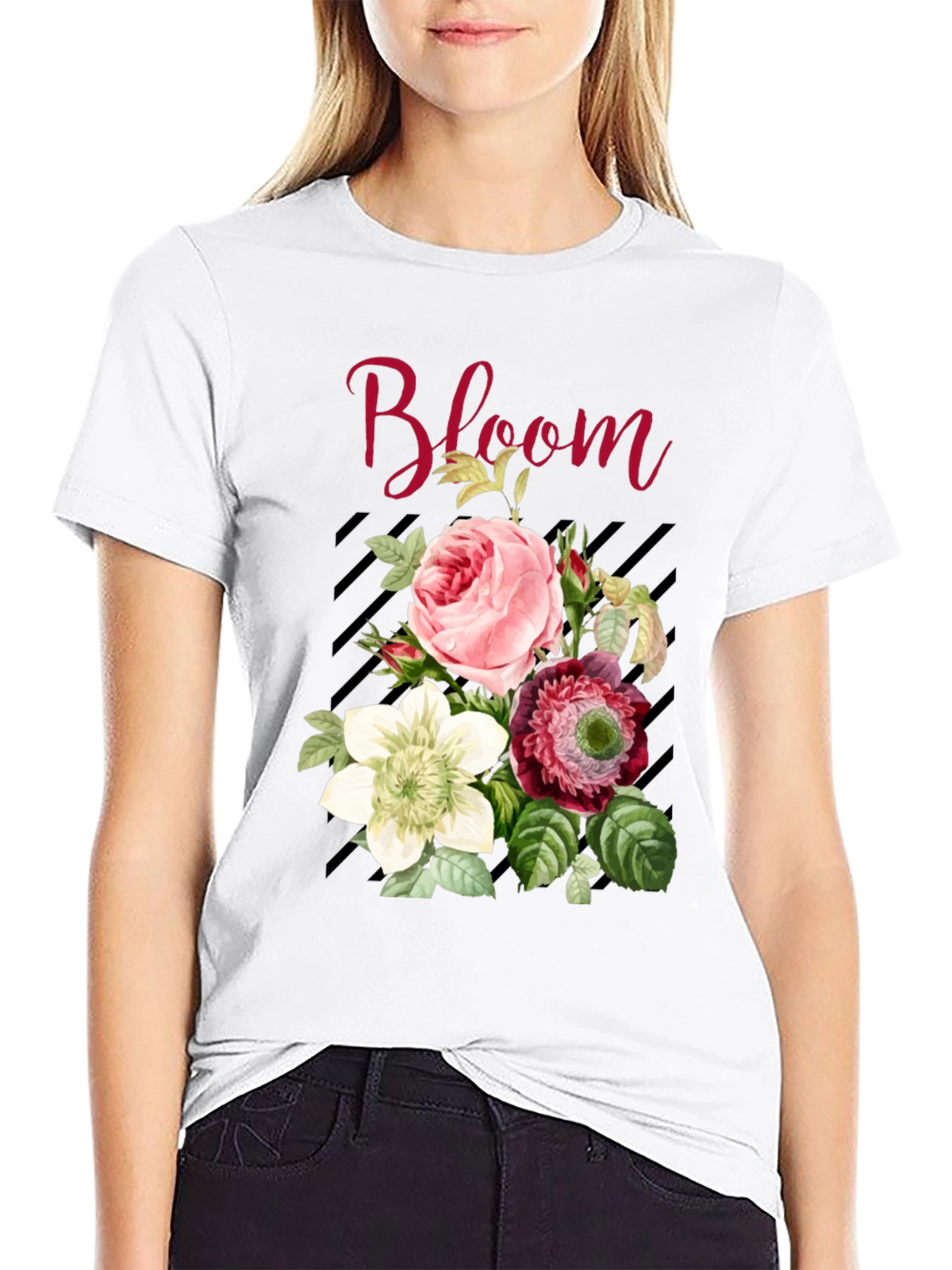Bloom Floral Graphic Tee - Stylish Unisex T-Shirt