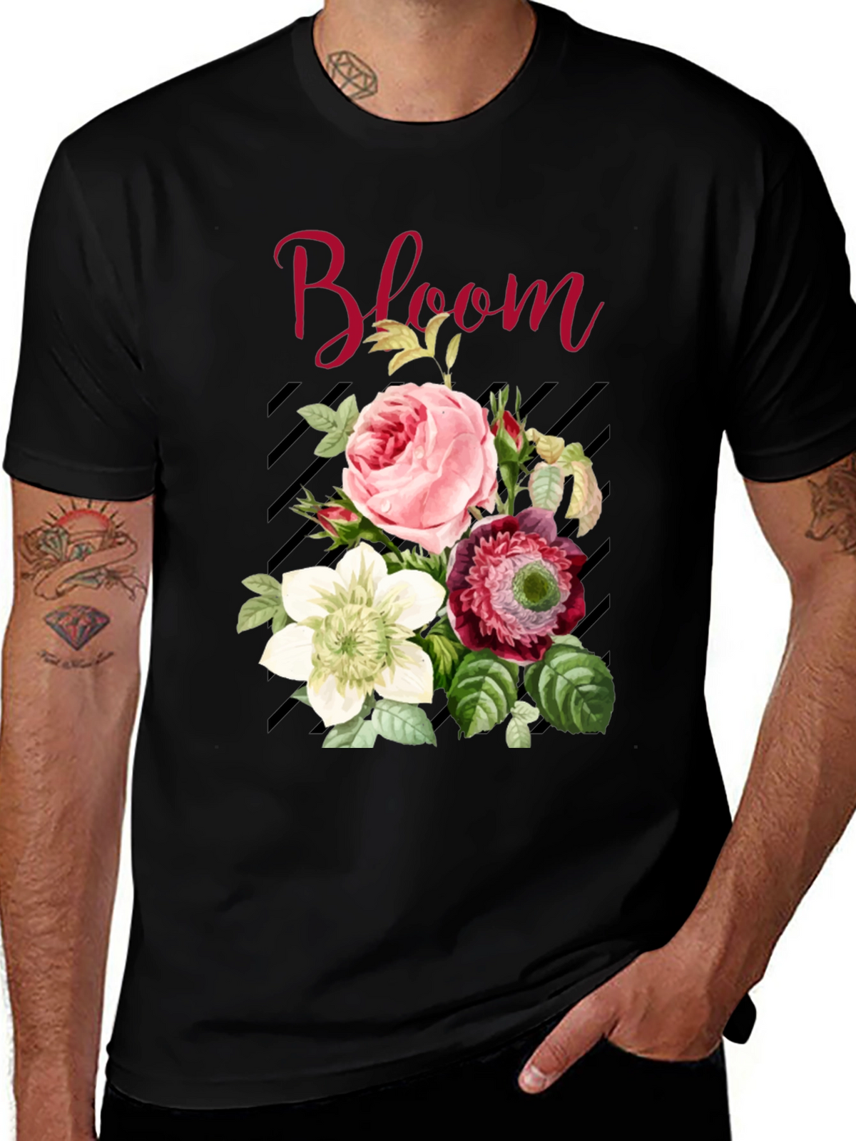 Bloom Floral Graphic Tee - Stylish Unisex T-Shirt