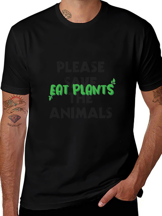 Eat Plants Graphic Tee - Vegan T-Shirt