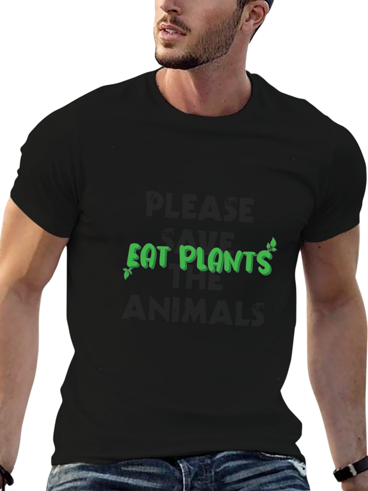 Eat Plants Graphic Tee - Vegan T-Shirt