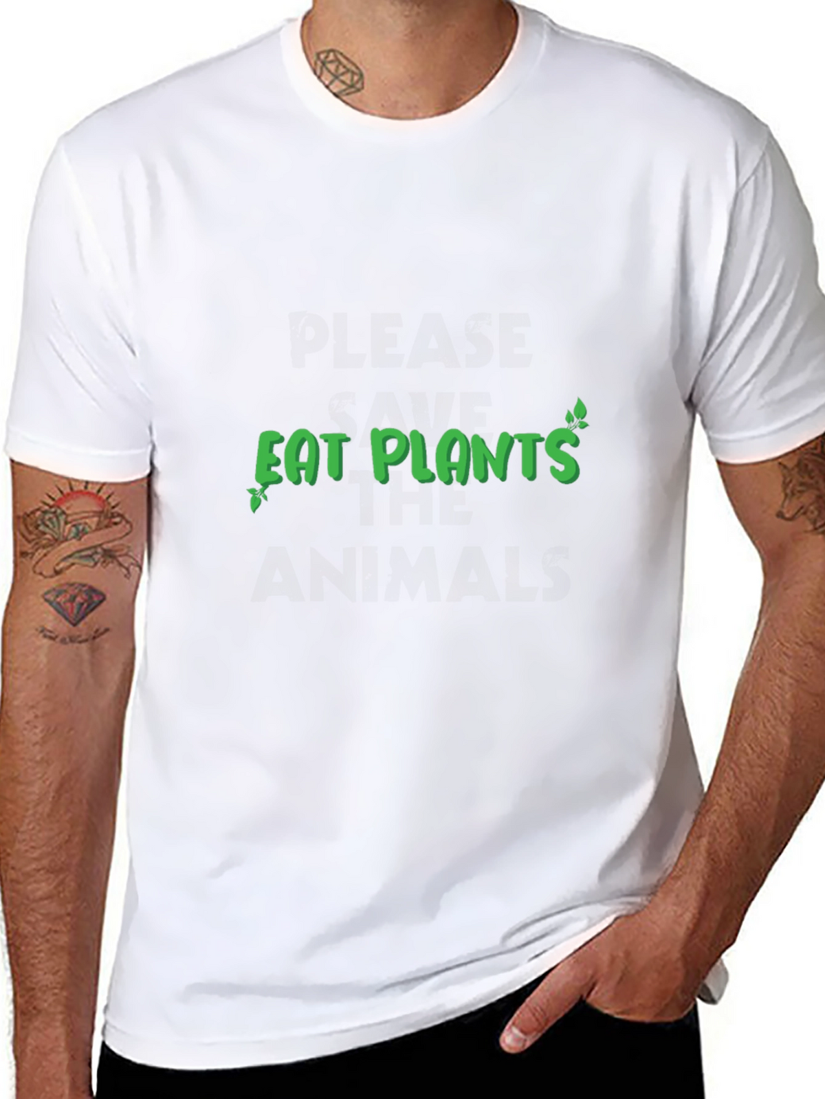 Eat Plants Graphic Tee - Vegan T-Shirt
