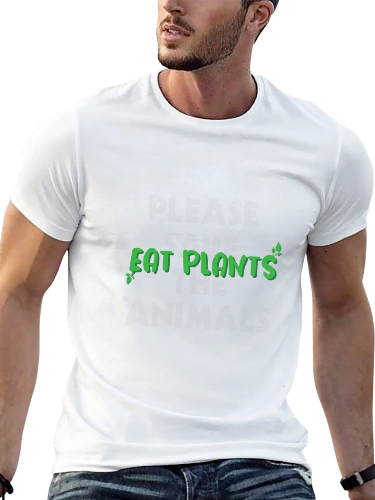 Eat Plants Graphic Tee - Vegan T-Shirt
