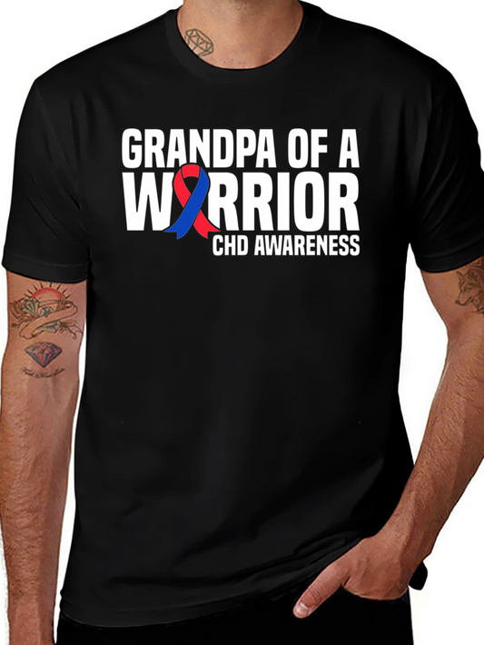 Grandpa of a Warrior CHD Awareness T-Shirt