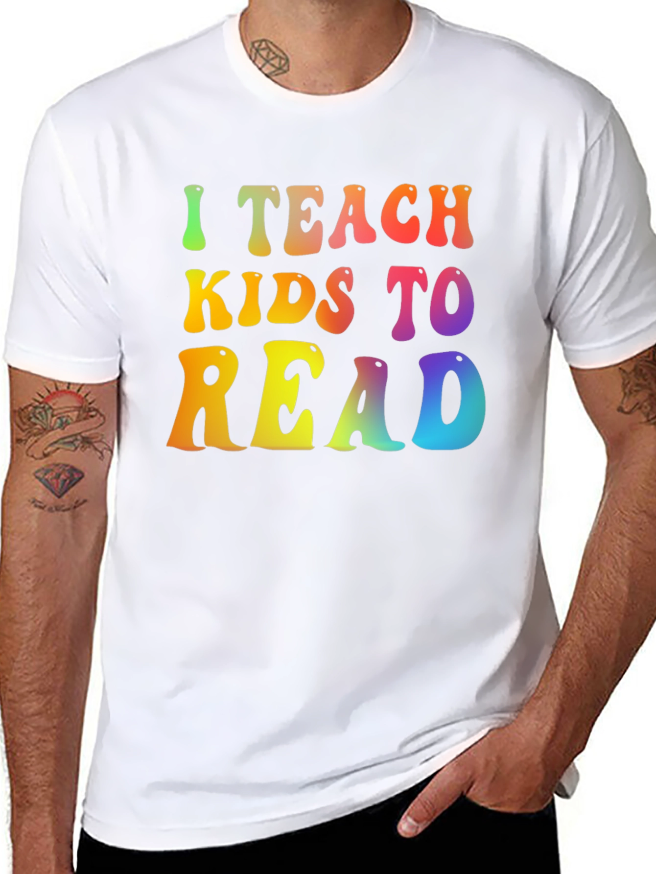 I Teach Kids To Read - Retro T-Shirt