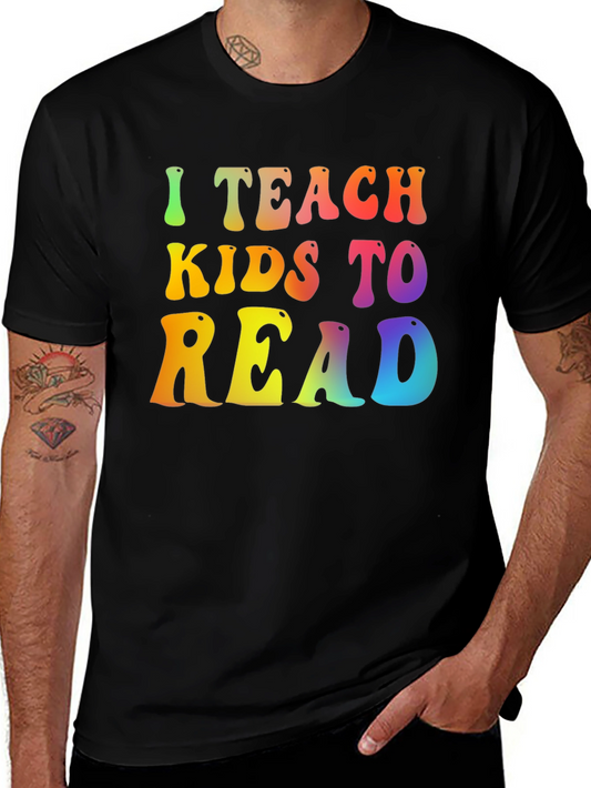 I Teach Kids To Read - Retro T-Shirt