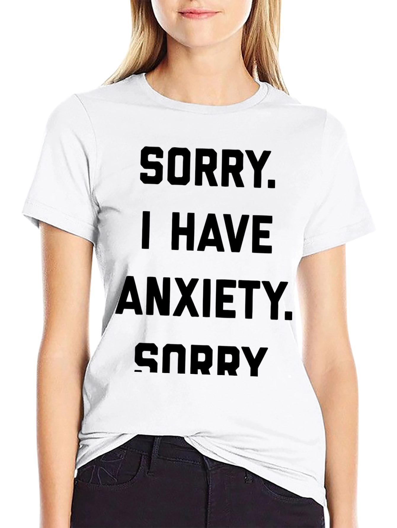 Anxiety Statement T-Shirt - Soft Cotton Tee