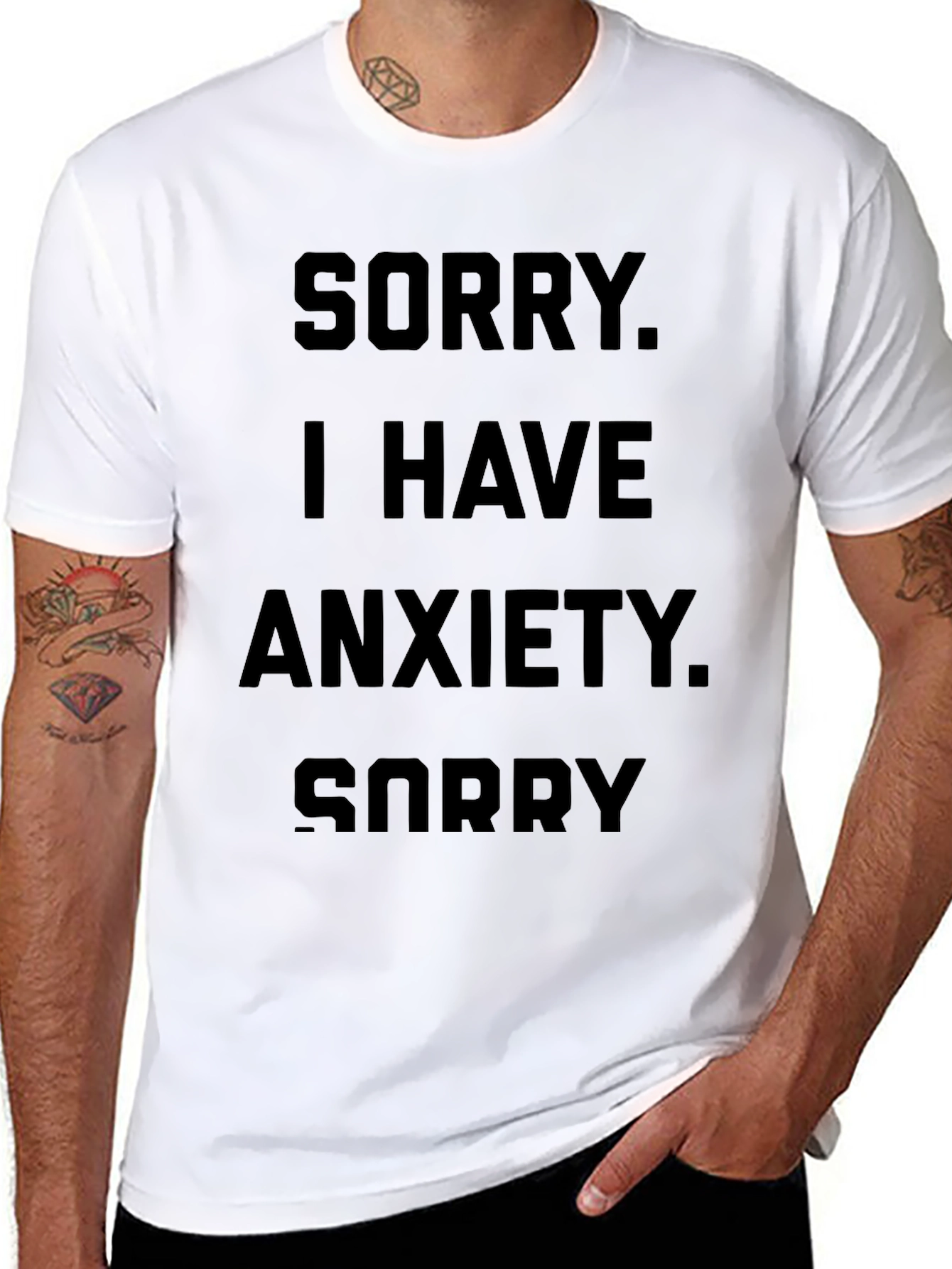 Anxiety Statement T-Shirt - Soft Cotton Tee
