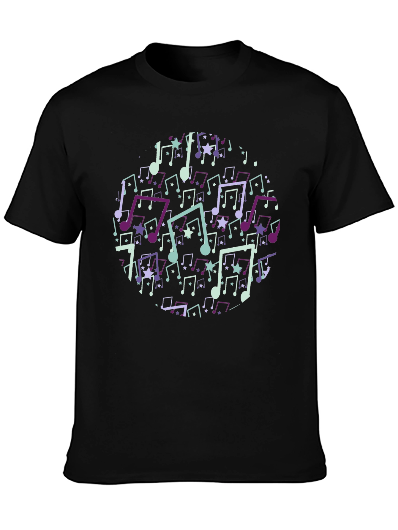 Musical Note T-Shirt - Black Cotton Tee