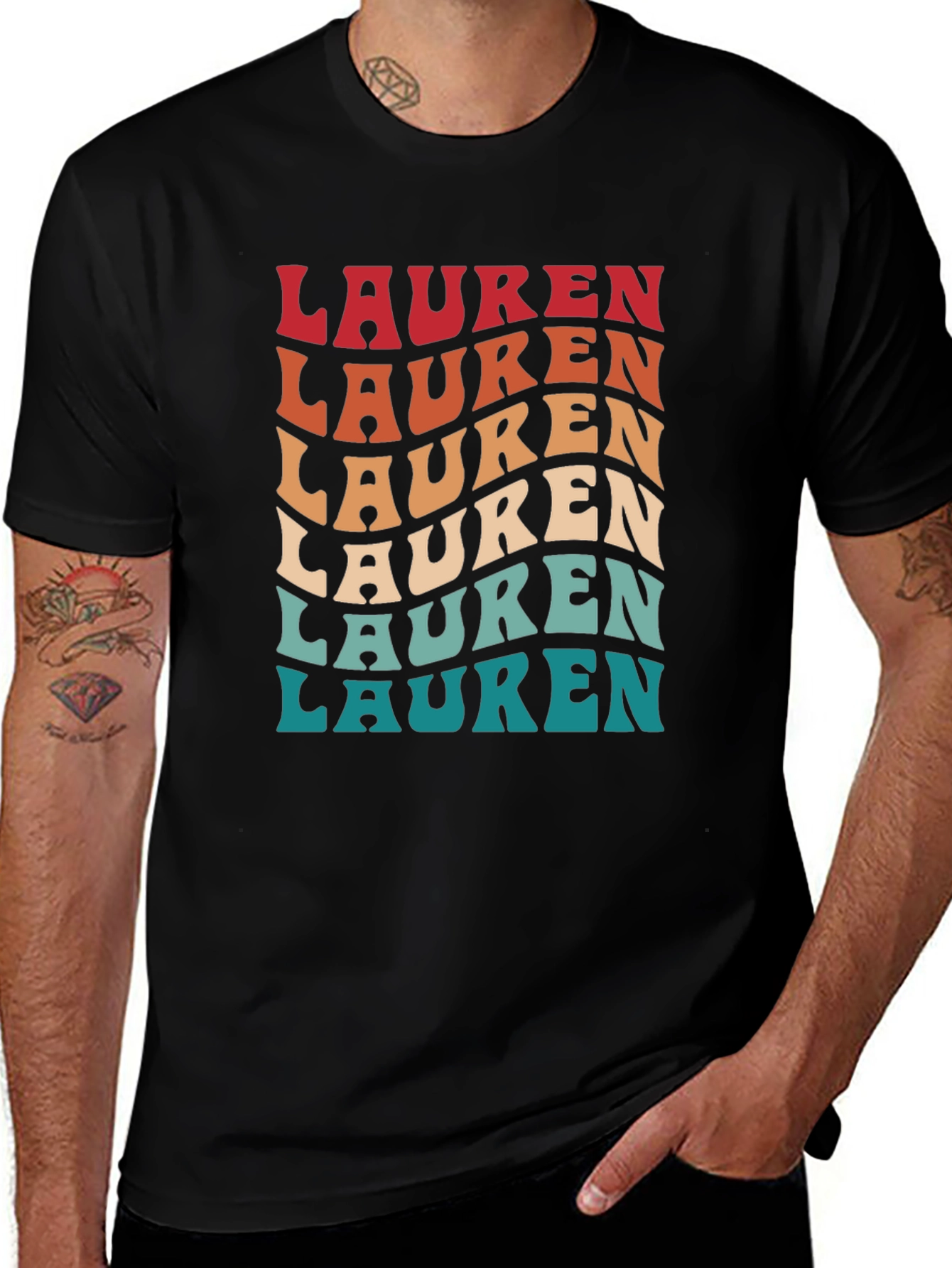 Retro Lauren Personalized T-Shirt