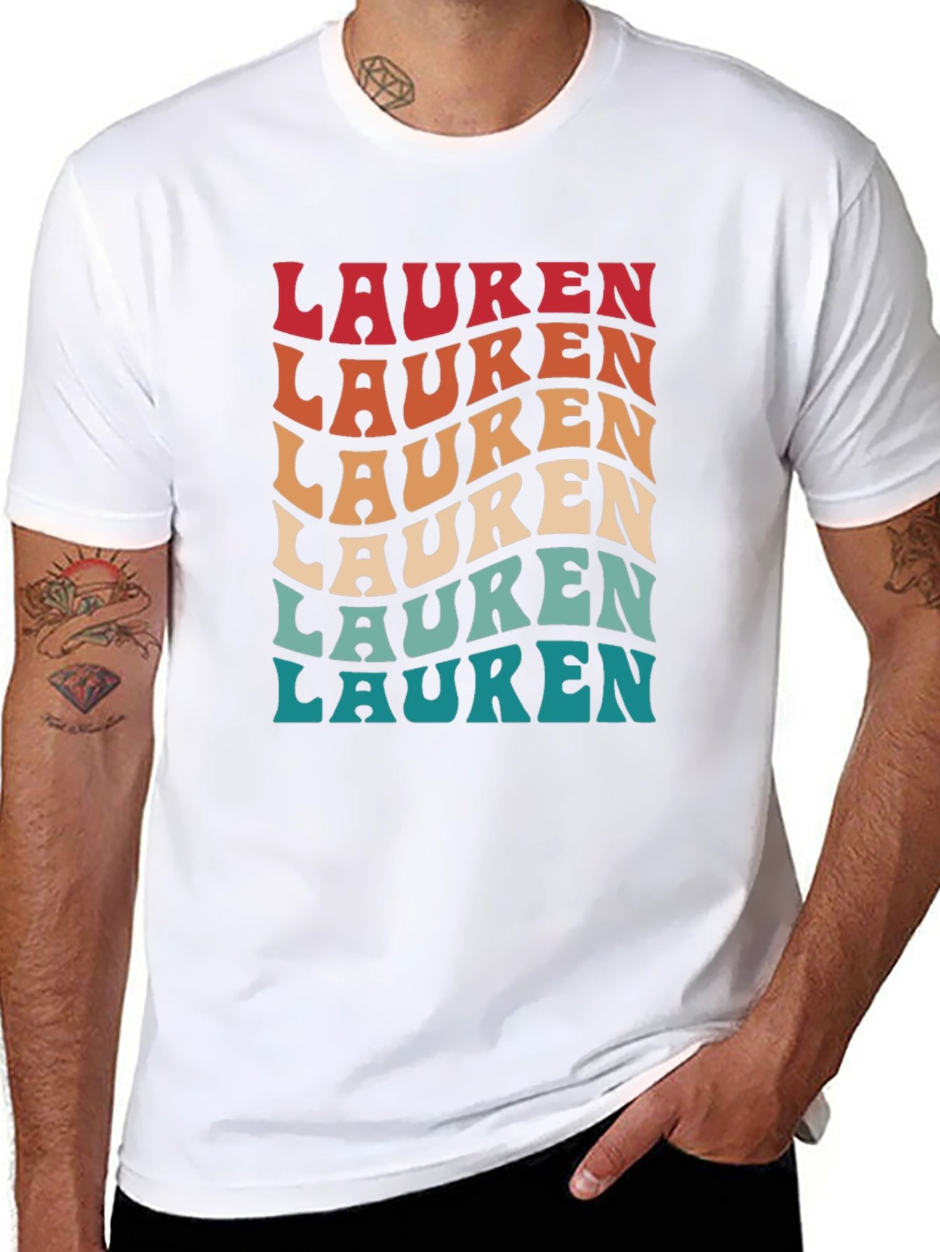 Retro Lauren Personalized T-Shirt