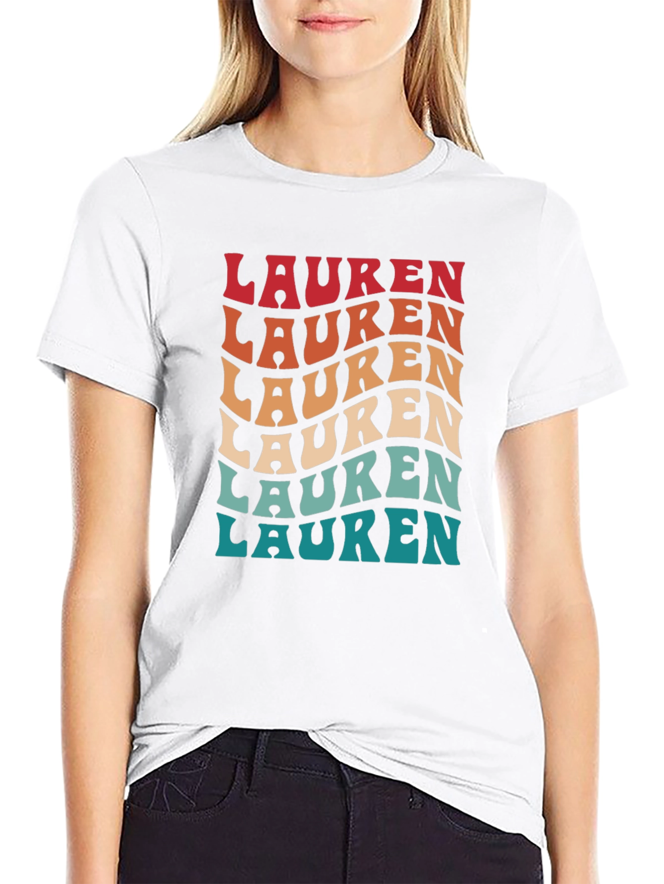 Retro Lauren Personalized T-Shirt