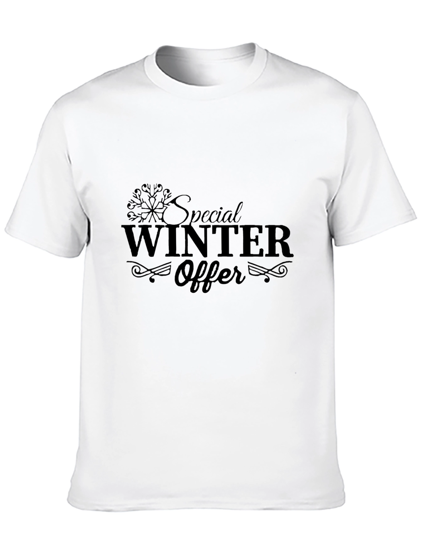 Winter Special Offer Black Graphic Tee