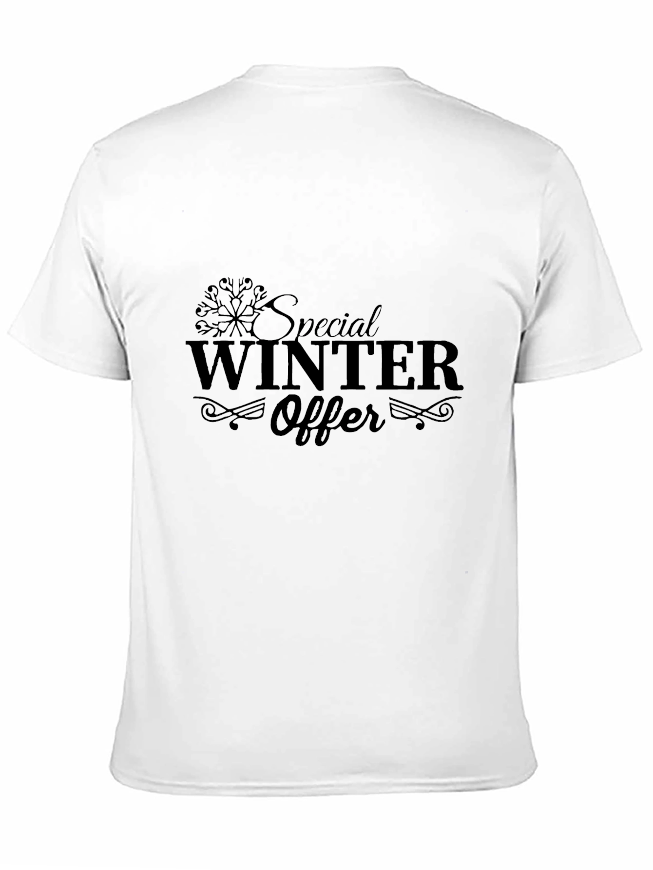 Winter Special Offer Black Graphic Tee