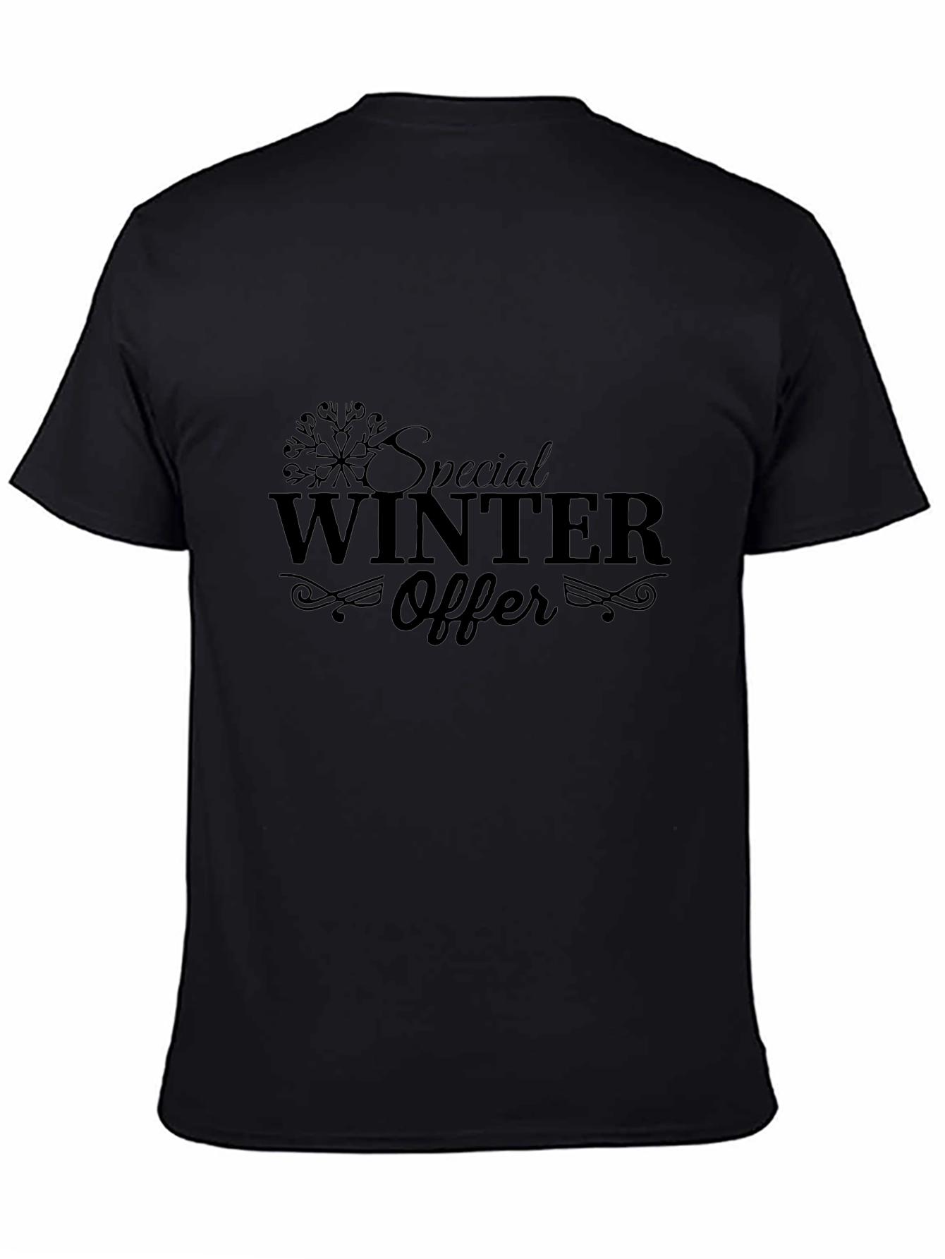 Winter Special Offer Black Graphic Tee