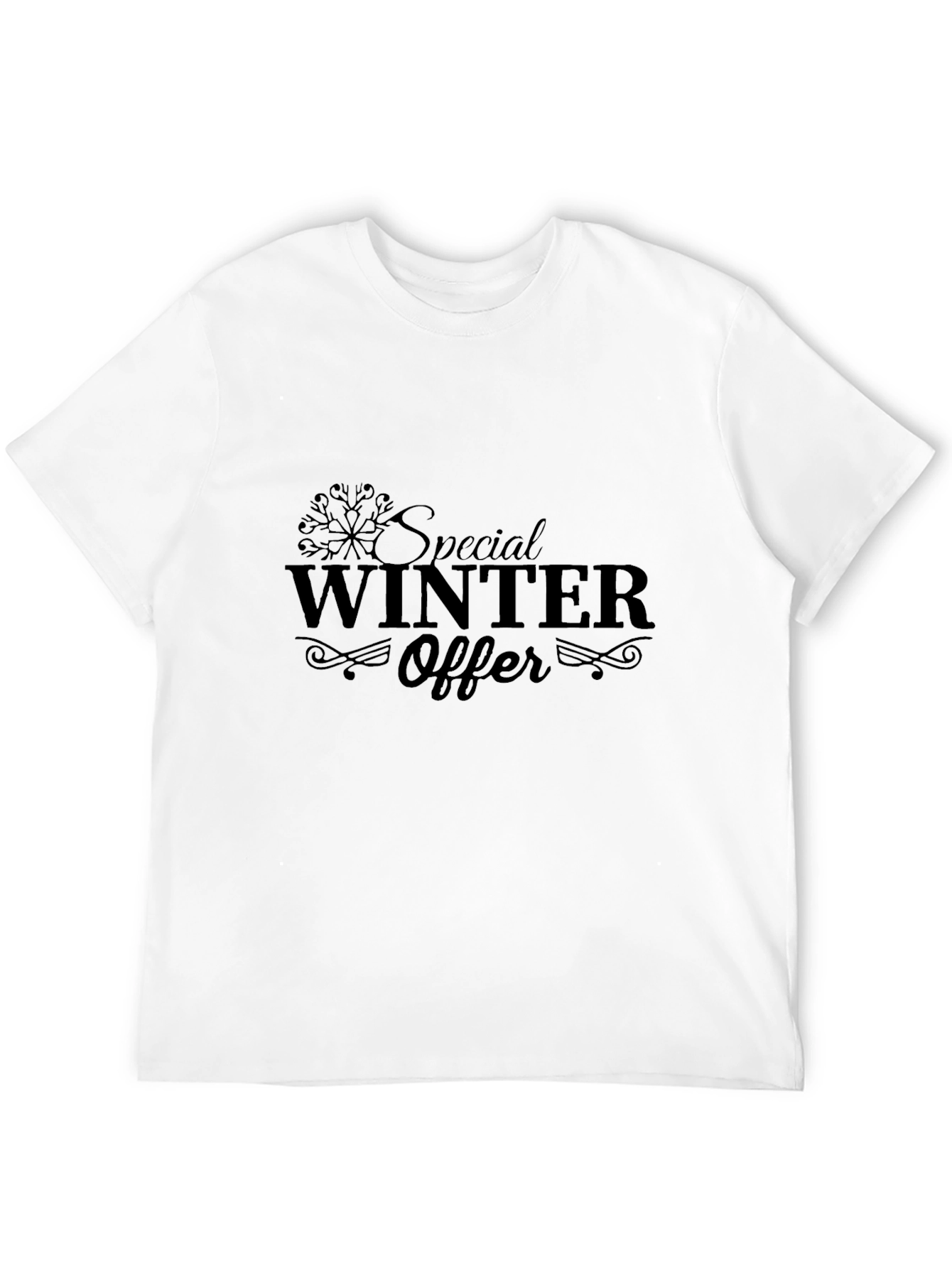 Winter Special Offer Black Graphic Tee
